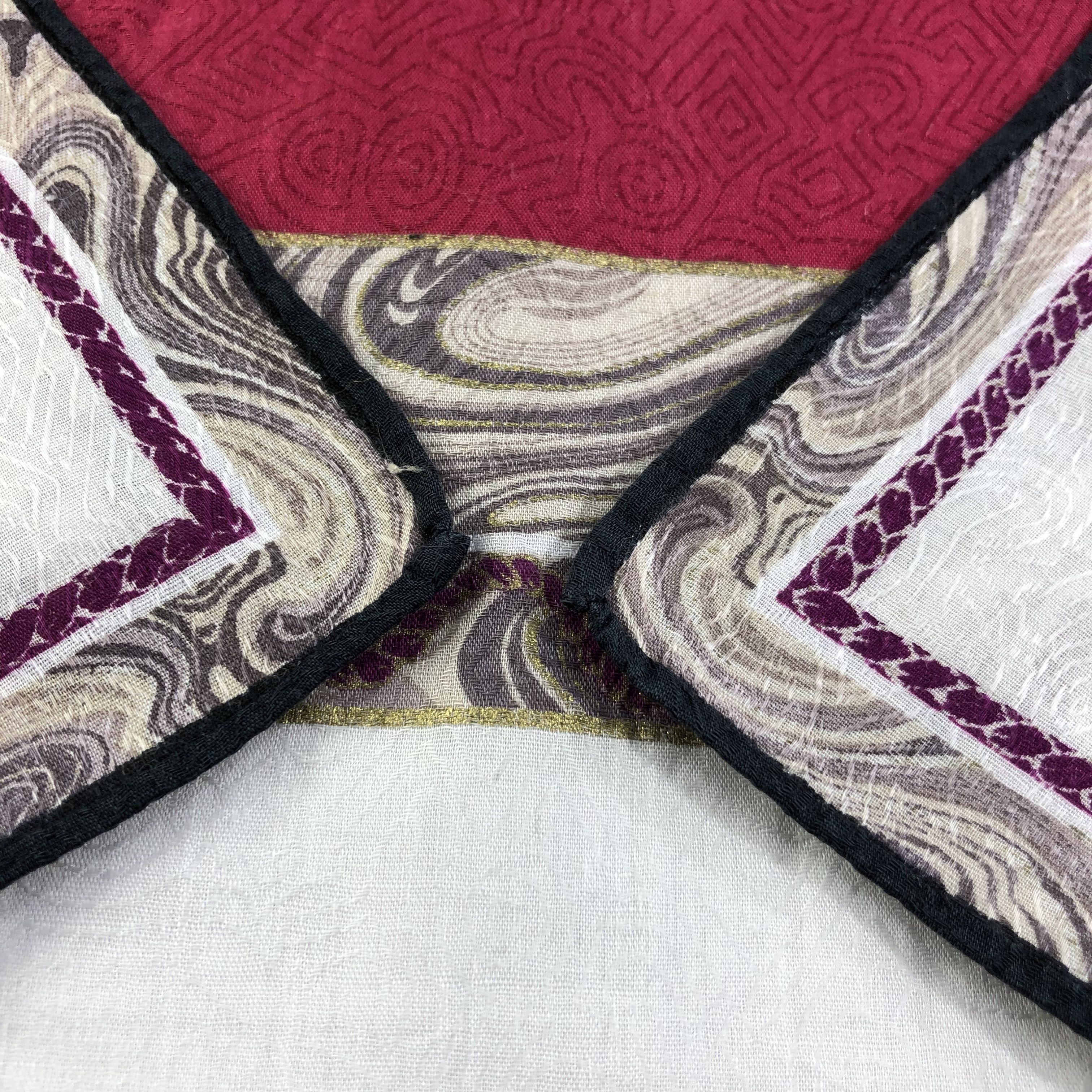 Lanvin Lanvin Tassels Handkerchief Neckerchief Bandana H1901 Size ONE SIZE - 5 Thumbnail