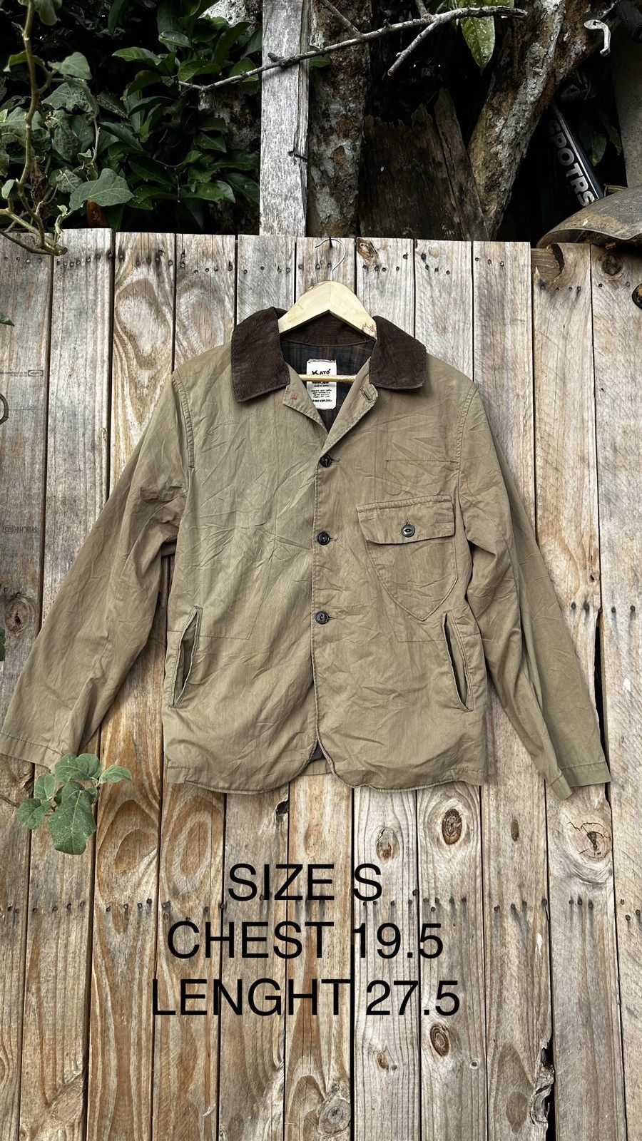 image of Kato Tool Project Worker Jacket in Brown, Men's (Size Small)