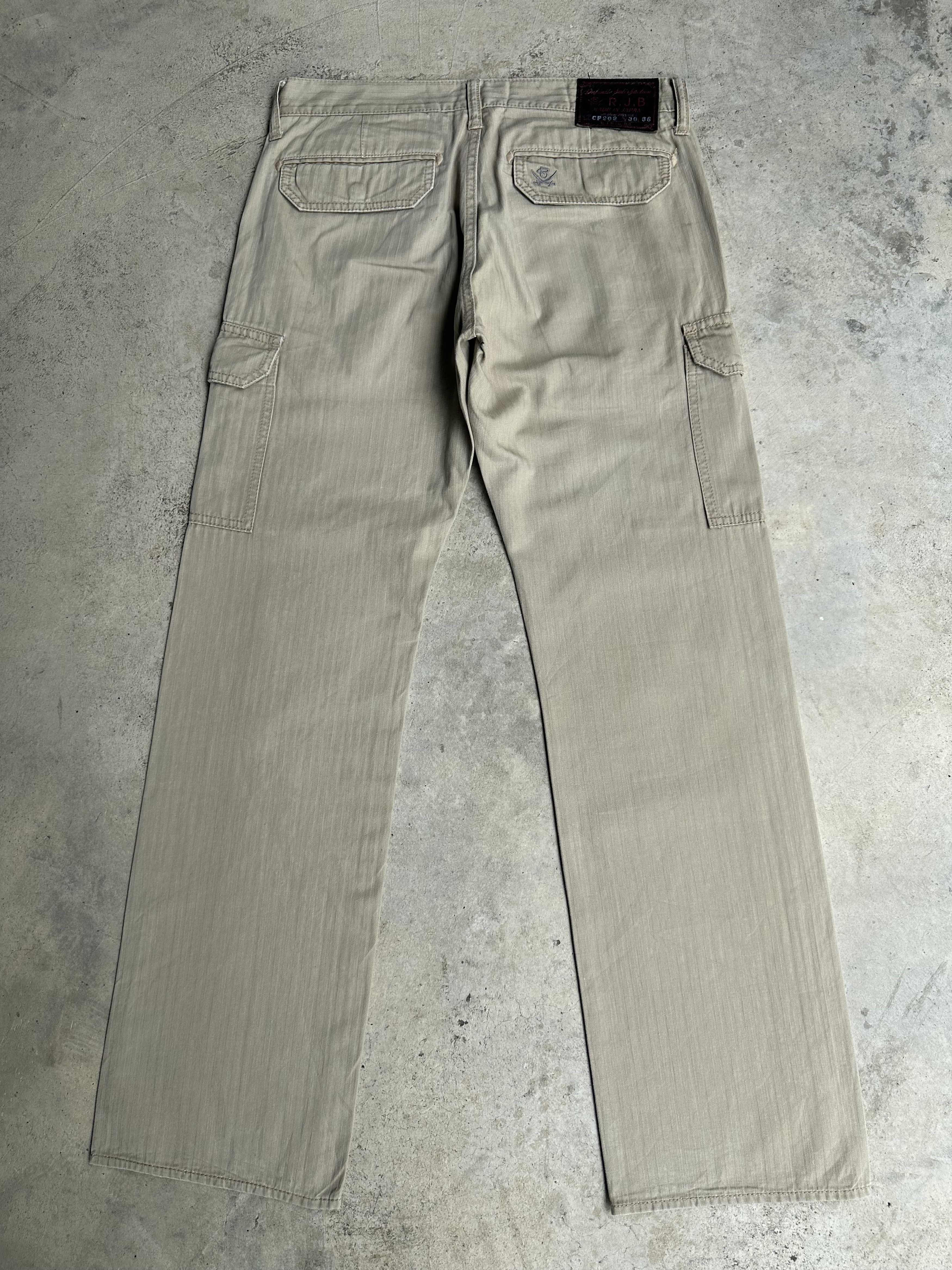 Freewheelers Japanese Brand R.J.B Herringbone Twill Cargo Trousers Pants Size US 30 / EU 46 - 5 Thumbnail