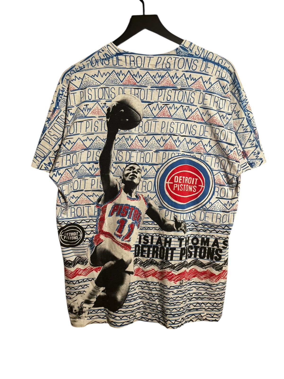 NBA AOP 90s Isaiah Thomas Detroit pistons tee Size US XL / EU 56 / 4 - 6 Thumbnail