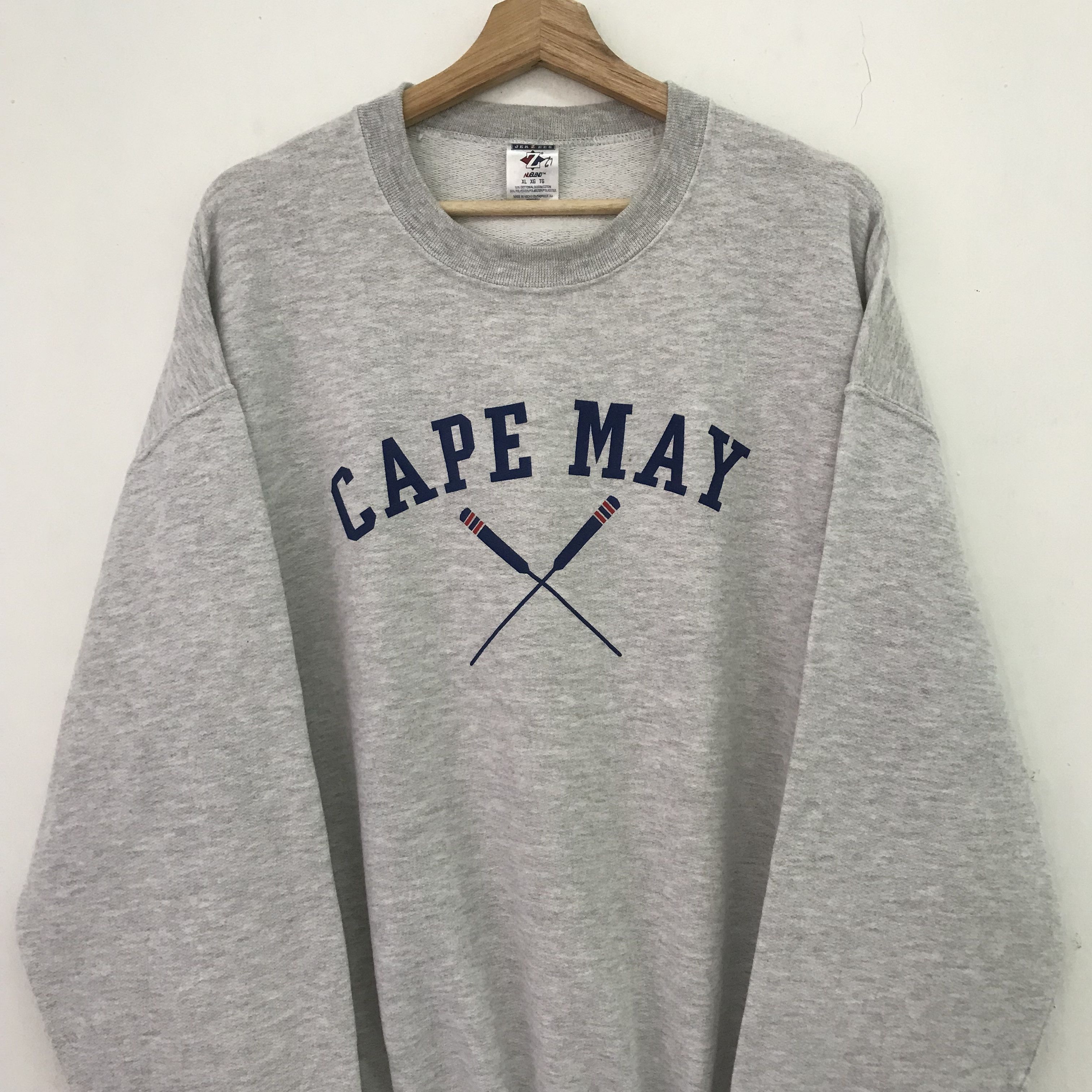 City Streets Vintage Cape May City New Jersey Spell Out Sweater Xlarge Size US XL / EU 56 / 4 - 3 Thumbnail