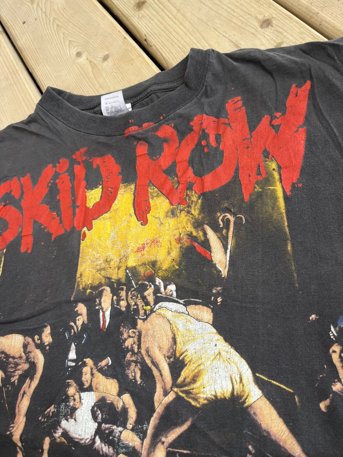 Vintage 1991 SKID ROW SINGLE STITCH ROCK TOUR CONCERT TEE Size US XL / EU 56 / 4 - 2 Thumbnail