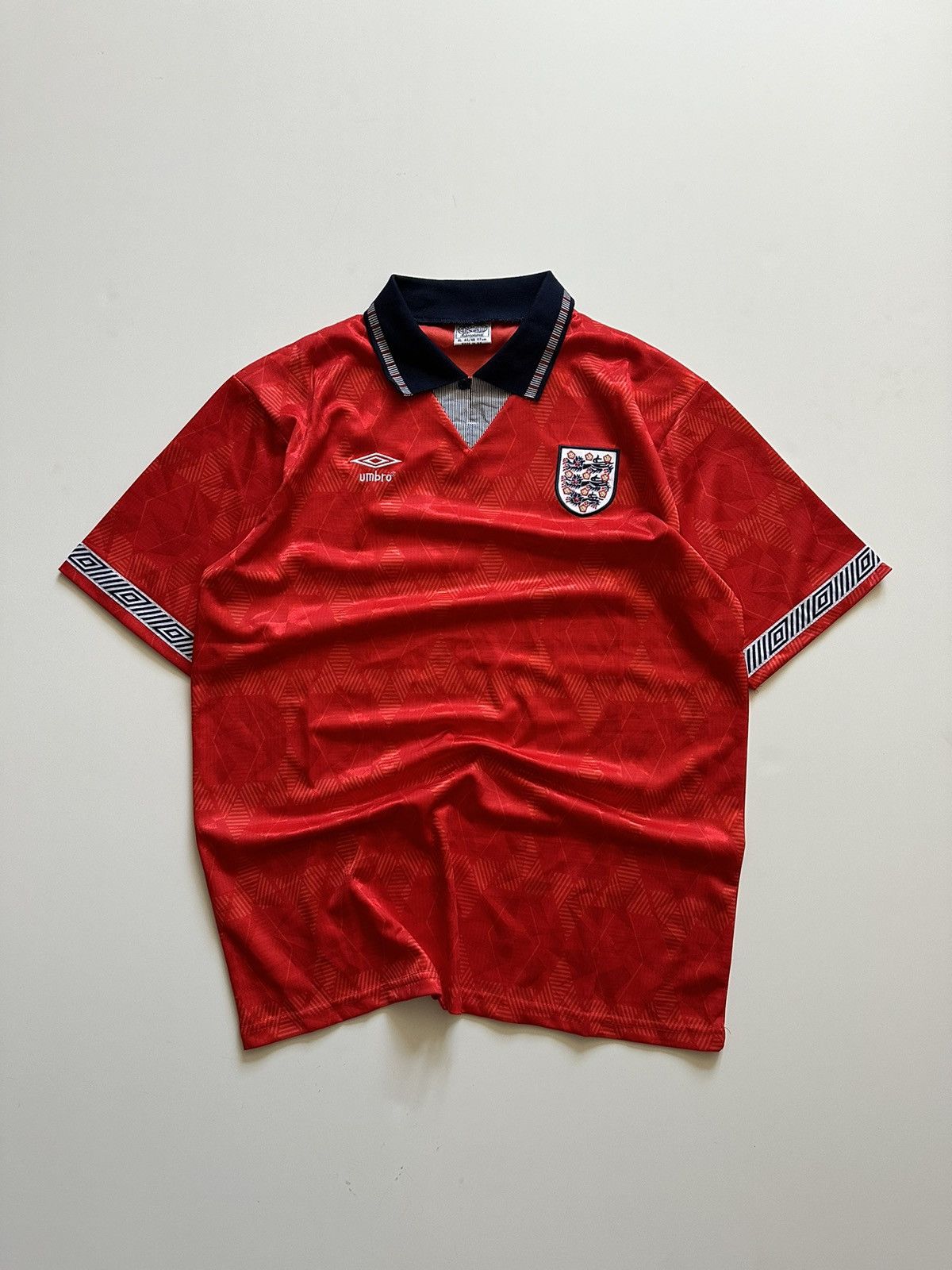 Maillot Umbro Angleterre 1990 Third Bleu – Occasion Taille L Pour Homme