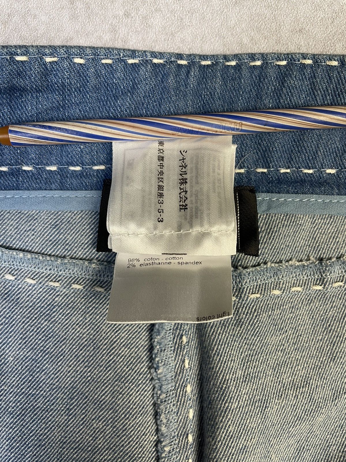 Chanel 08C Cruise 2008 Contrast Stitch Subtle Flare Jeans Size 28" / US 6 / IT 42 - 13 Thumbnail