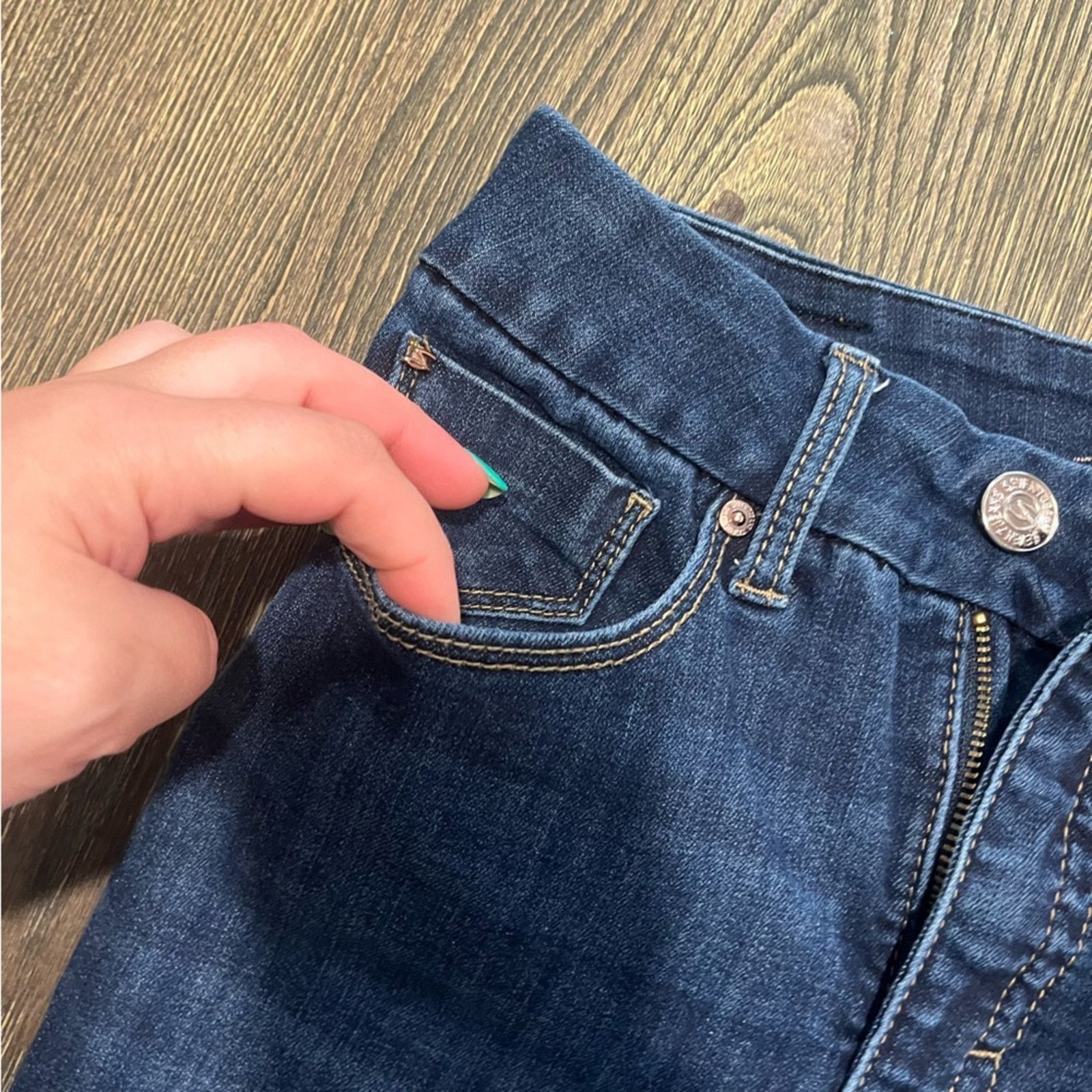 Seven 7 Seven7 High-Rise Tummyless Skinny Jeans Denim Blue Size 6 Size 28" / US 6 / IT 42 - 5 Thumbnail