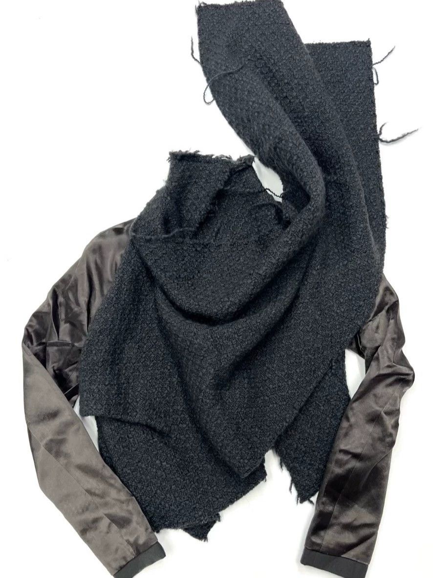 Haider Ackermann HaiderAckermann SilkWool Jacket Non-Removable Scarf Size XS / US 0-2 / IT 36-38 - 4 Thumbnail
