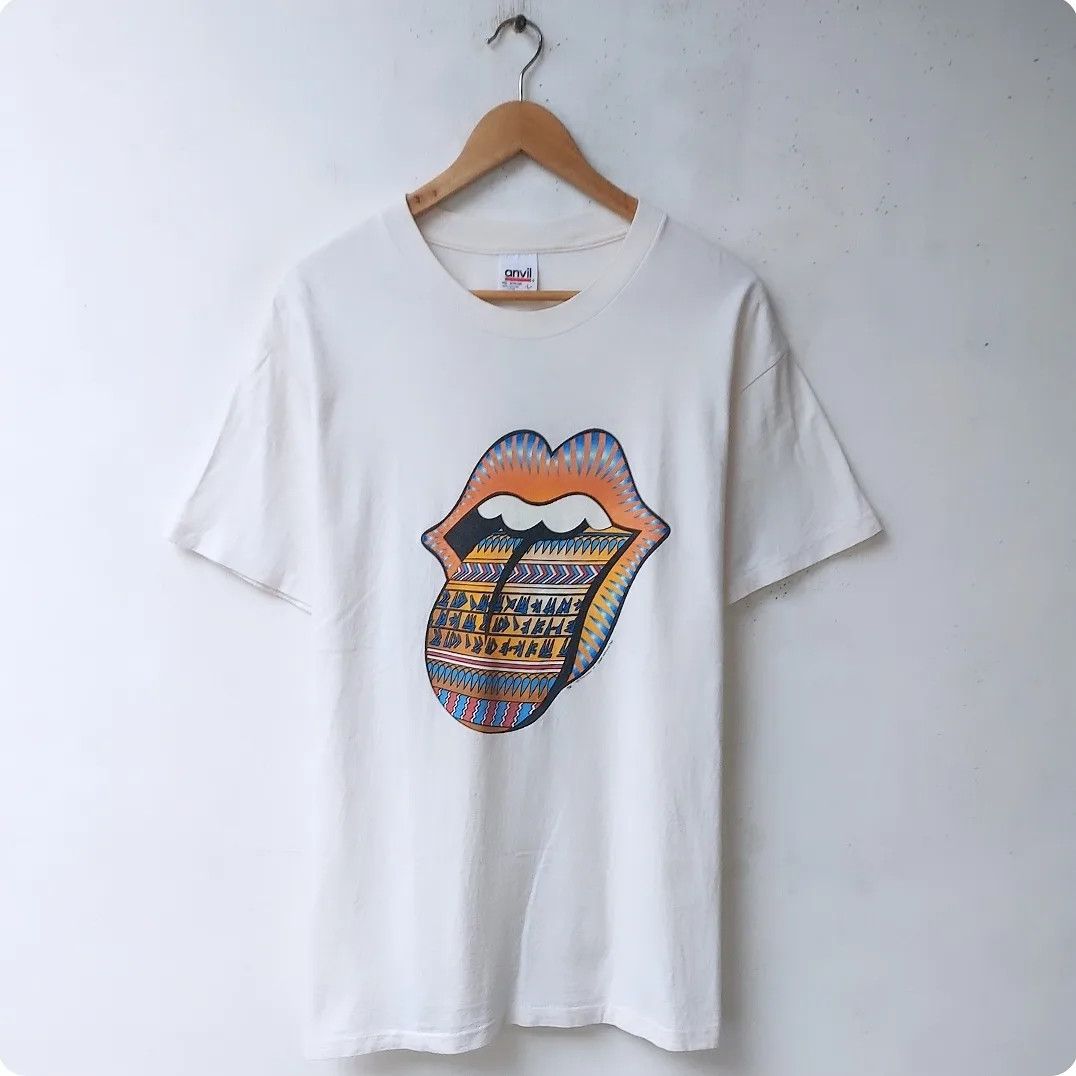 image of Band Tees x The Rolling Stones 90's The Rolling Stones Bridges To Babylon World Tour 97/98 in White