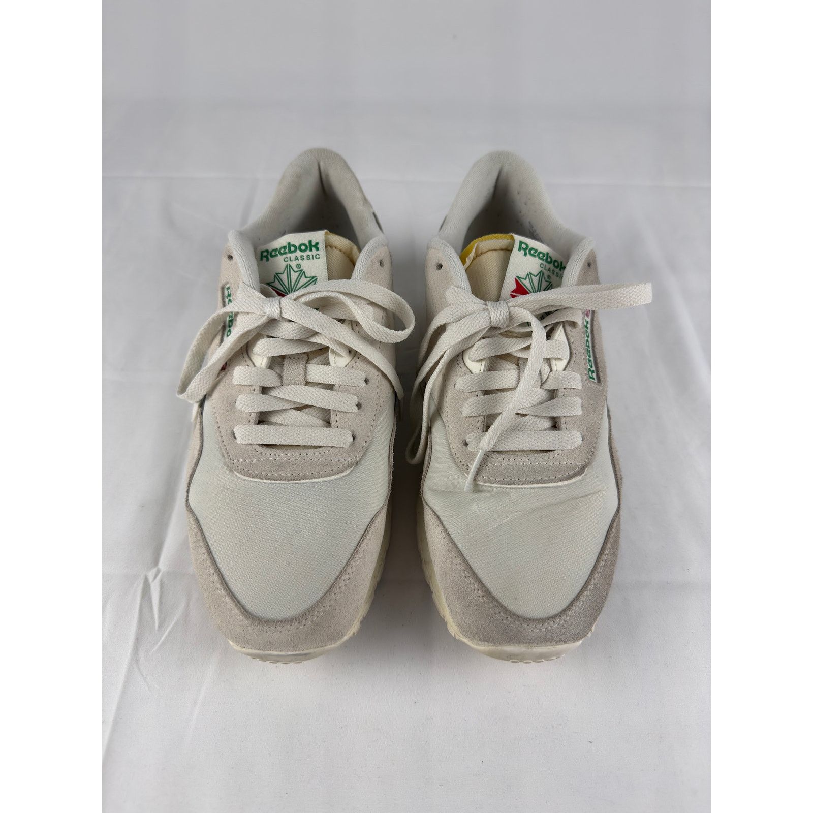 Reebok Reebok CL Nylon Chalk/Green GX8932 Running Shoes Men’s 8 Size US 8 / EU 41 - 6 Thumbnail