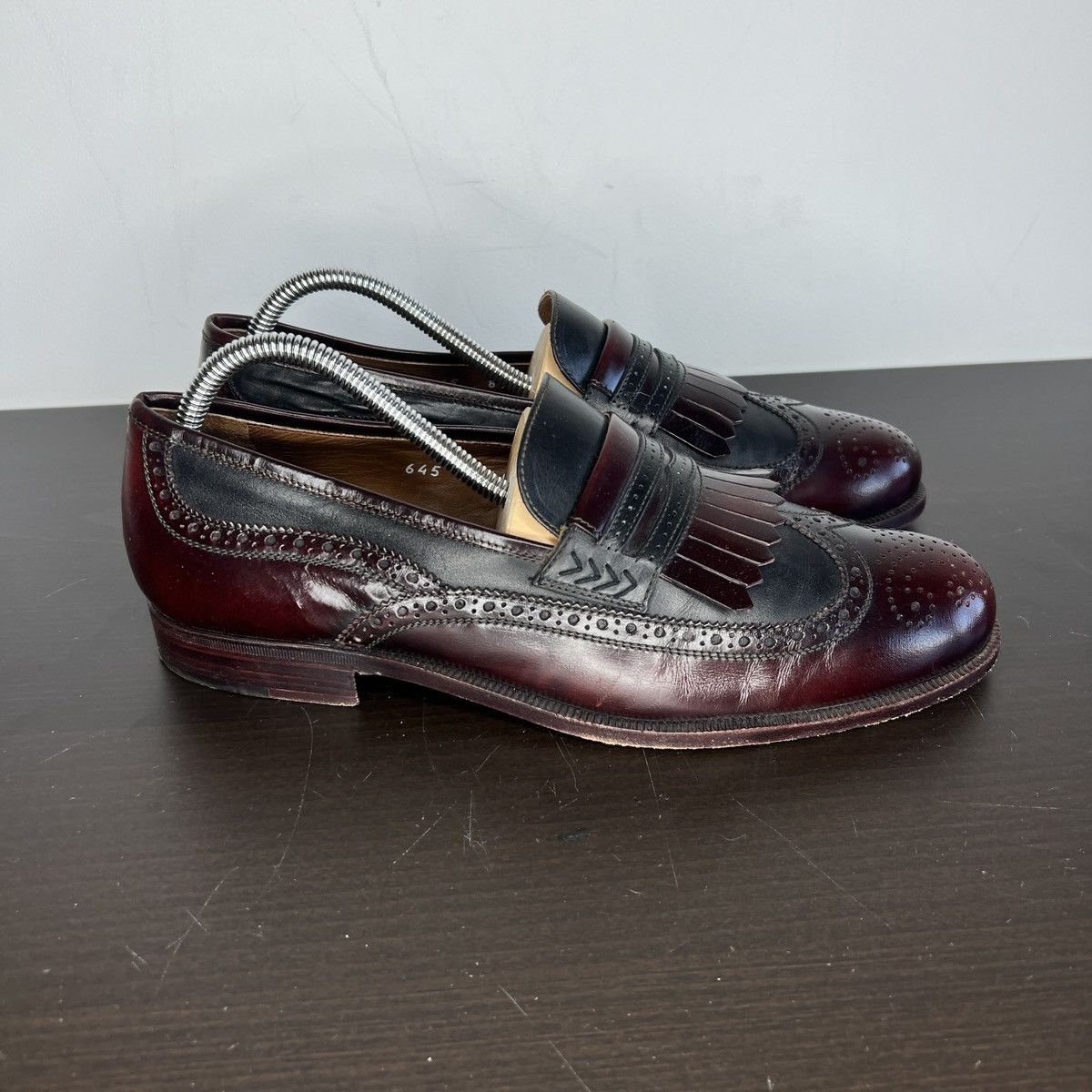 Vintage Vintage Loafers Formal Patent Genuine Leather Shoes Elegant Size US 8.5 / EU 41-42 - 3 Thumbnail