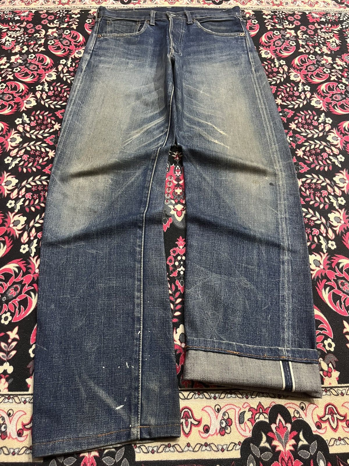 Levi's Vintage Clothing ⚡️Selvedge⚡️Vintage Levi’s 501 LVC Big E Blue Faded Wash Jeans Size US 32 / EU 48 - 1 Thumbnail