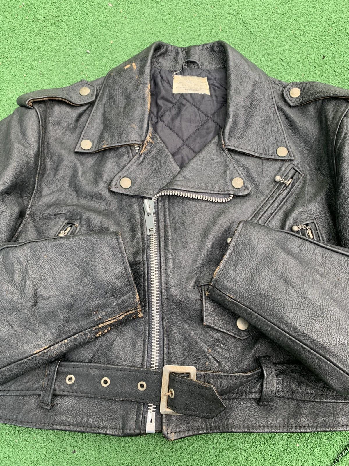 Genuine Leather VINTAGE TRUE DOUBLE COLLAR LEATHER JACKET Size US M / EU 48-50 / 2 - 7 Thumbnail
