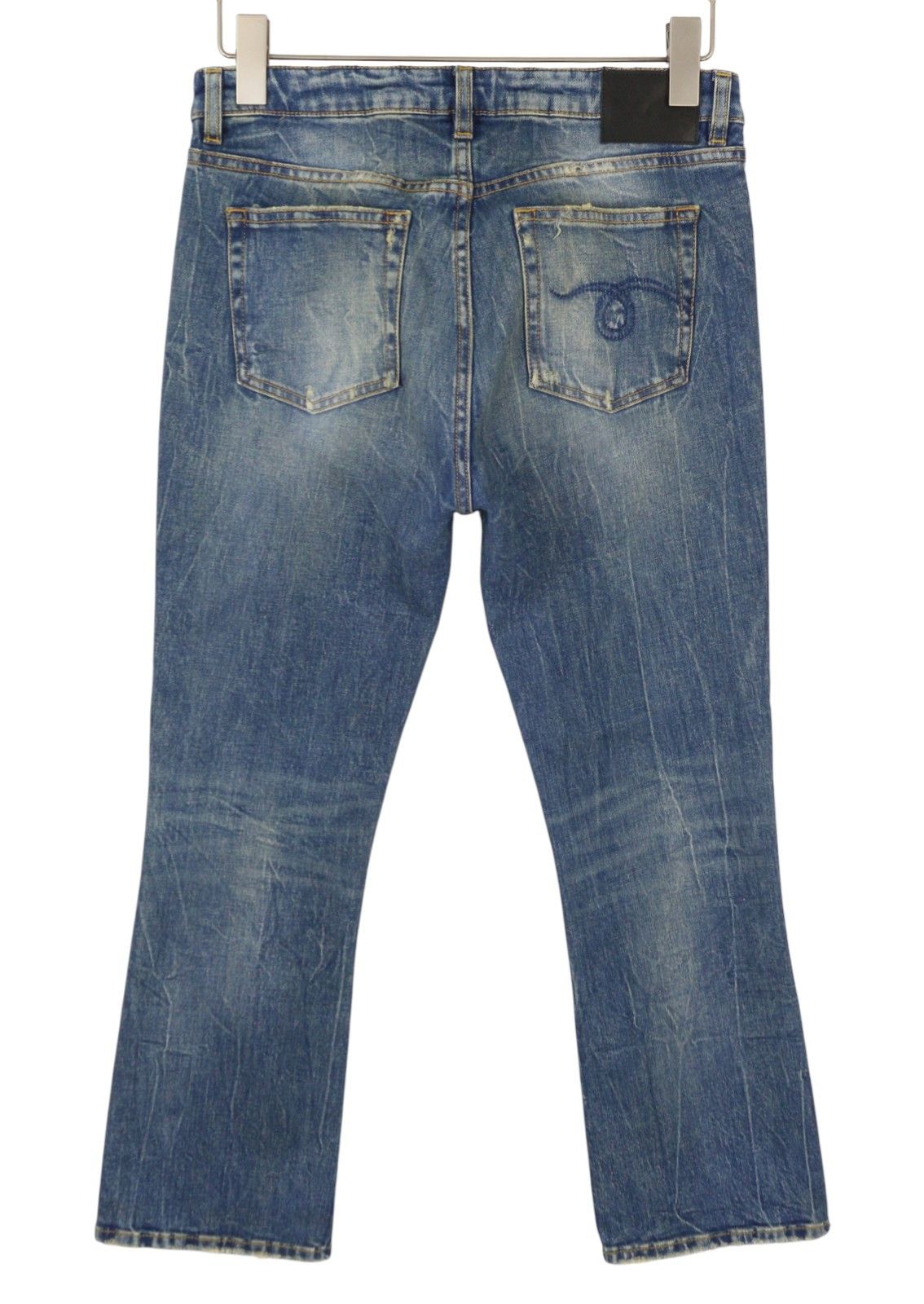 R13 KICK FIT 28 Kelly Stretch Faded Cropped PS26 89043 Size 28" / US 6 / IT 42 - 4 Thumbnail