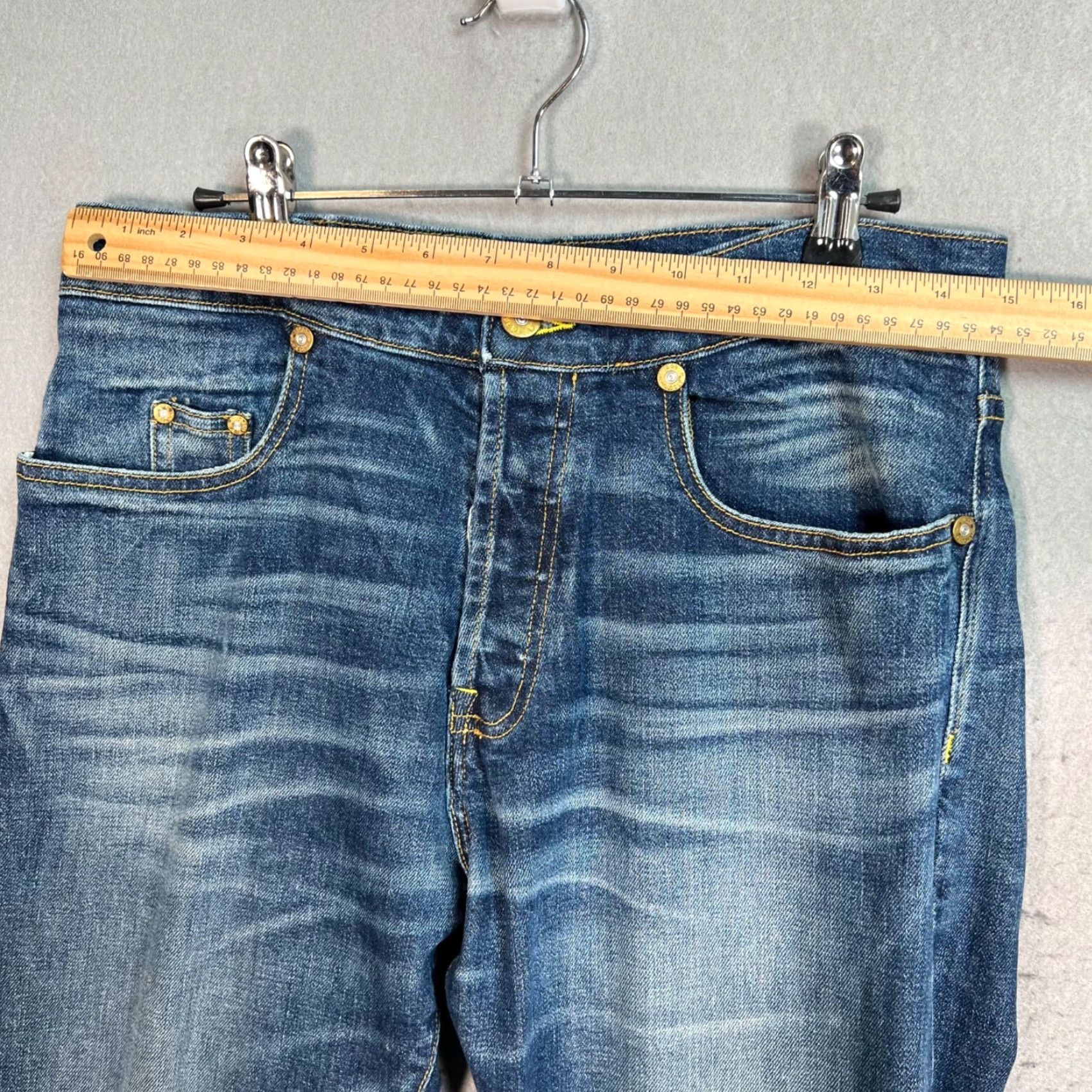 Vintage VINTAGE Colt Manufacturing Jeans Men's 30x30 Denim Distressed USA Flag Straight-Leg 30" Inseam Adult Mens Jeans Size US 30 / EU 46 - 5 Thumbnail