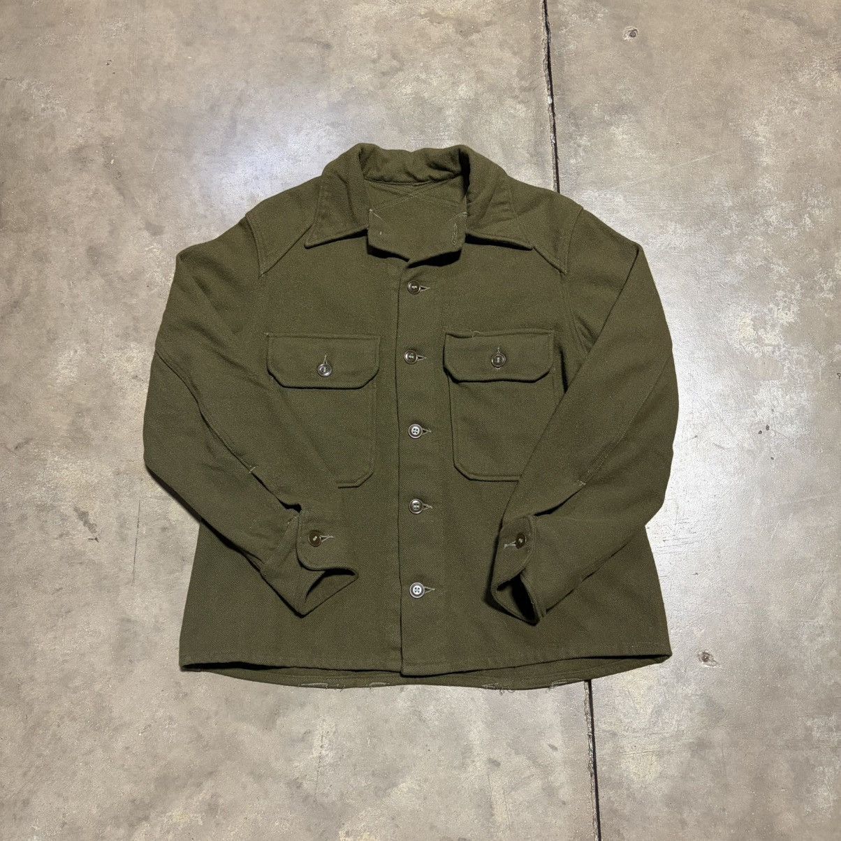 Vintage Vintage Wool Military Shirt Jacket CPO Mackinaw Hunting 80s Size US S / EU 44-46 / 1 - 4 Thumbnail