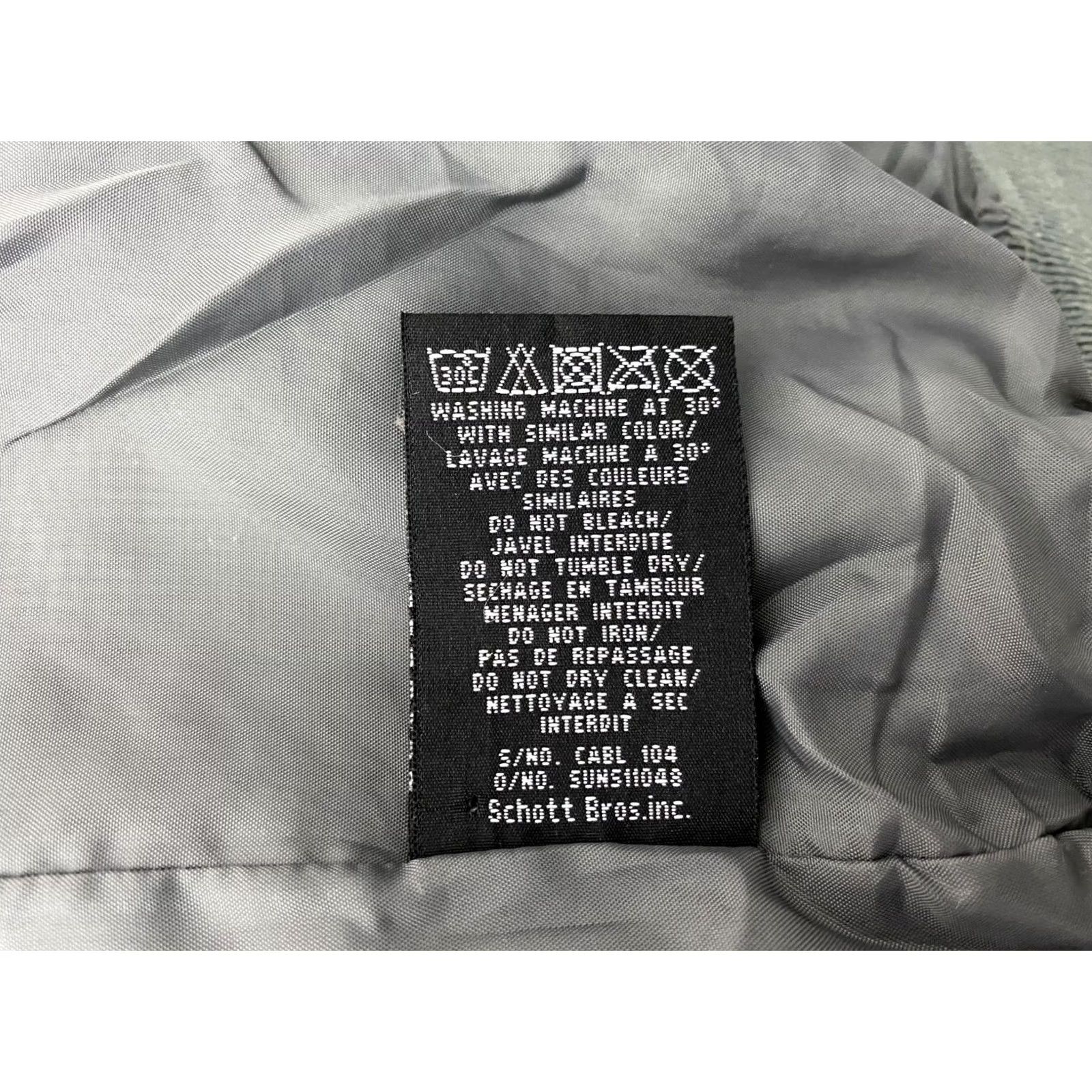 Schott Schott NYC mens bomber Jacket Grey L Size US L / EU 52-54 / 3 - 6 Thumbnail