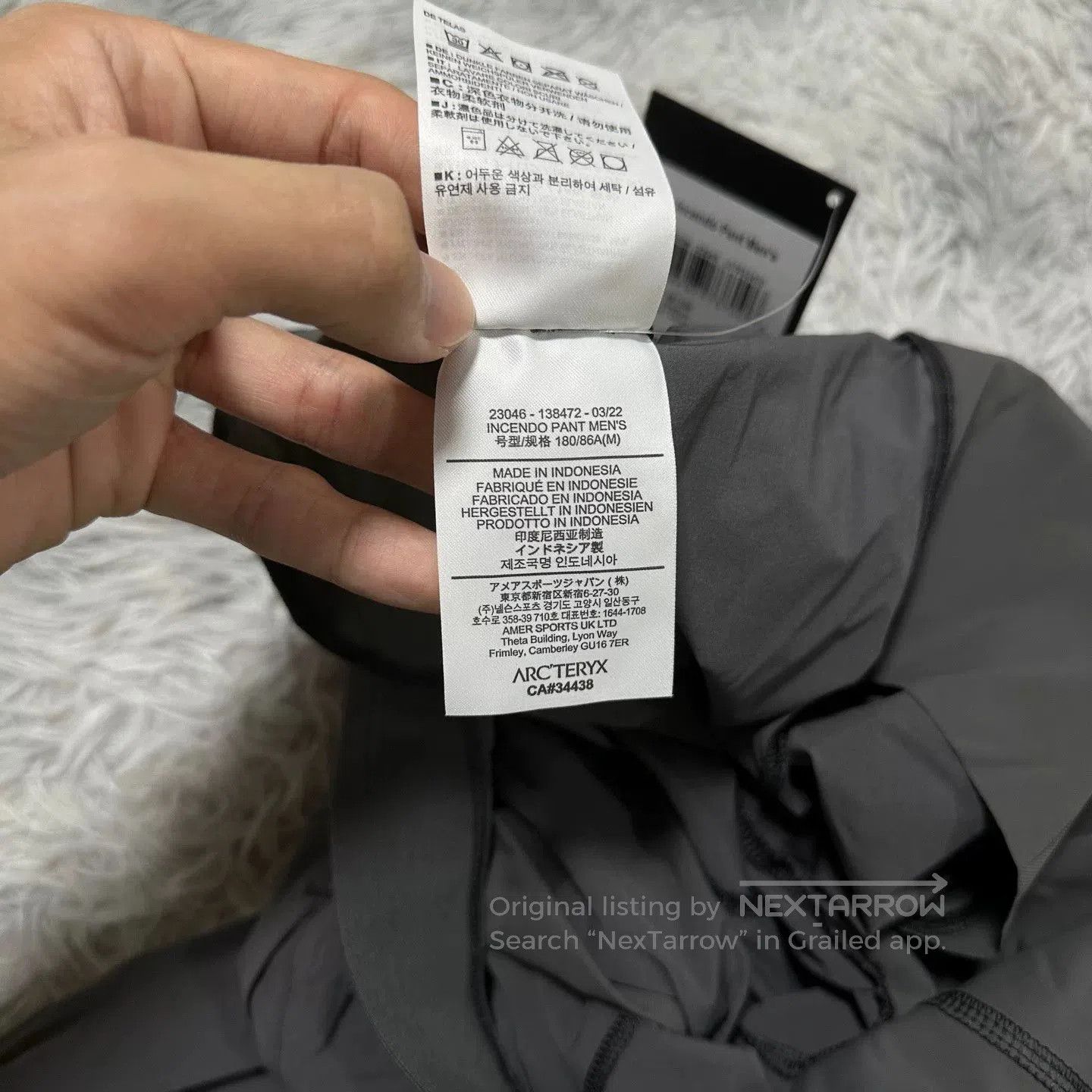 Arc'teryx arcteryx incendo pant gray lightweight new. Size US 32 / EU 48 - 5 Thumbnail