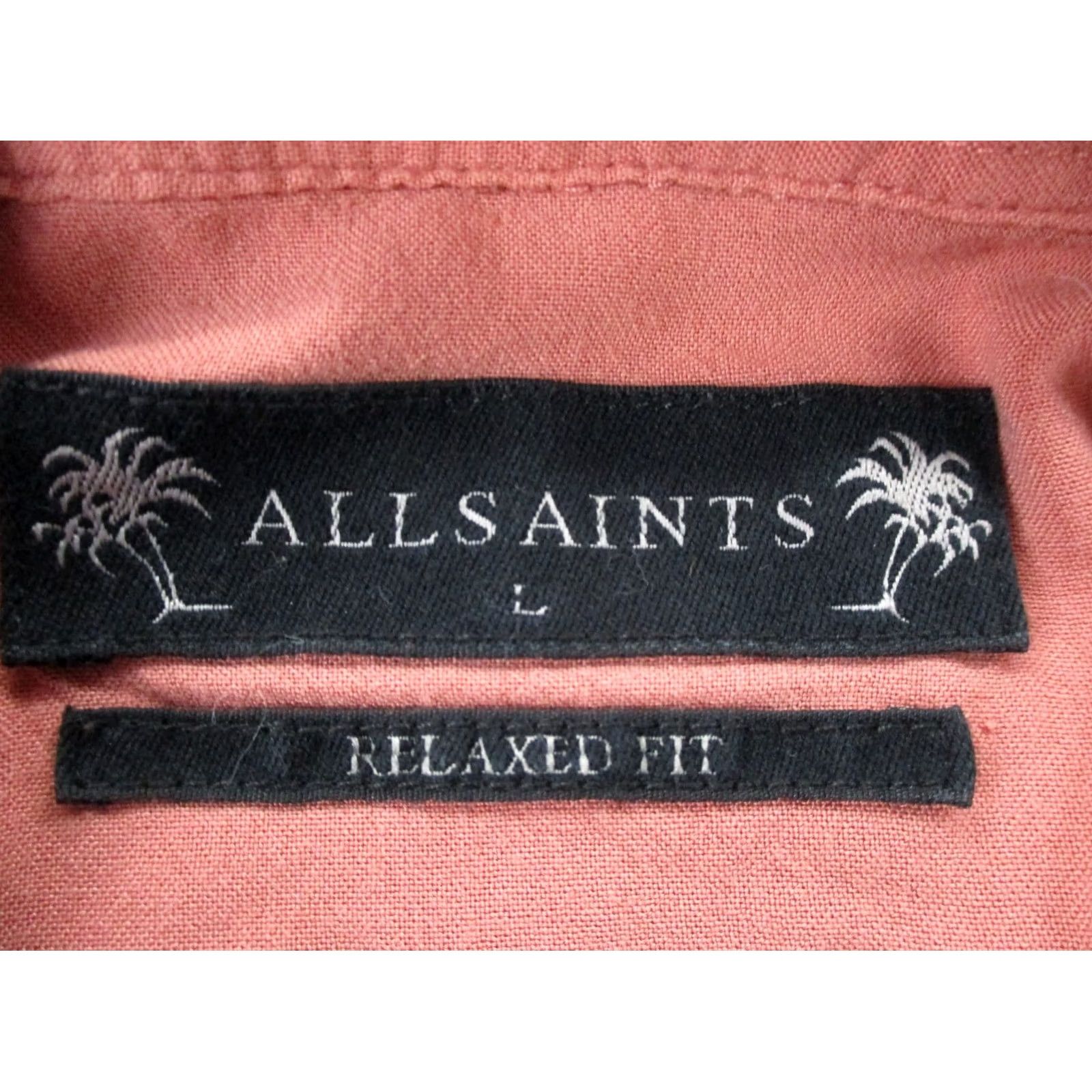 Allsaints All Saints Shirt Mens L Pink Viscose Polo Golf Casual Preppy Size US L / EU 52-54 / 3 - 5 Thumbnail