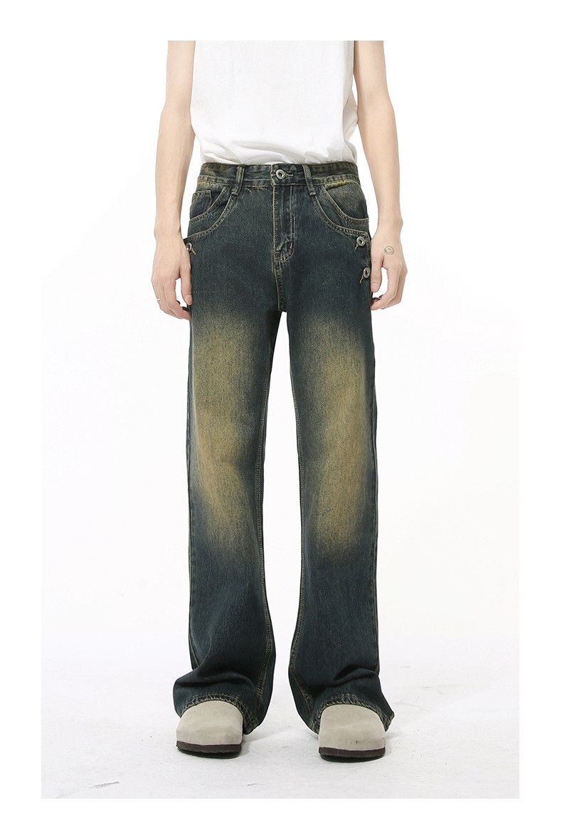 Japanese Brand Men's retro Cleanfit button-down flared washed jeans Size US 32 / EU 48 - 1 Thumbnail