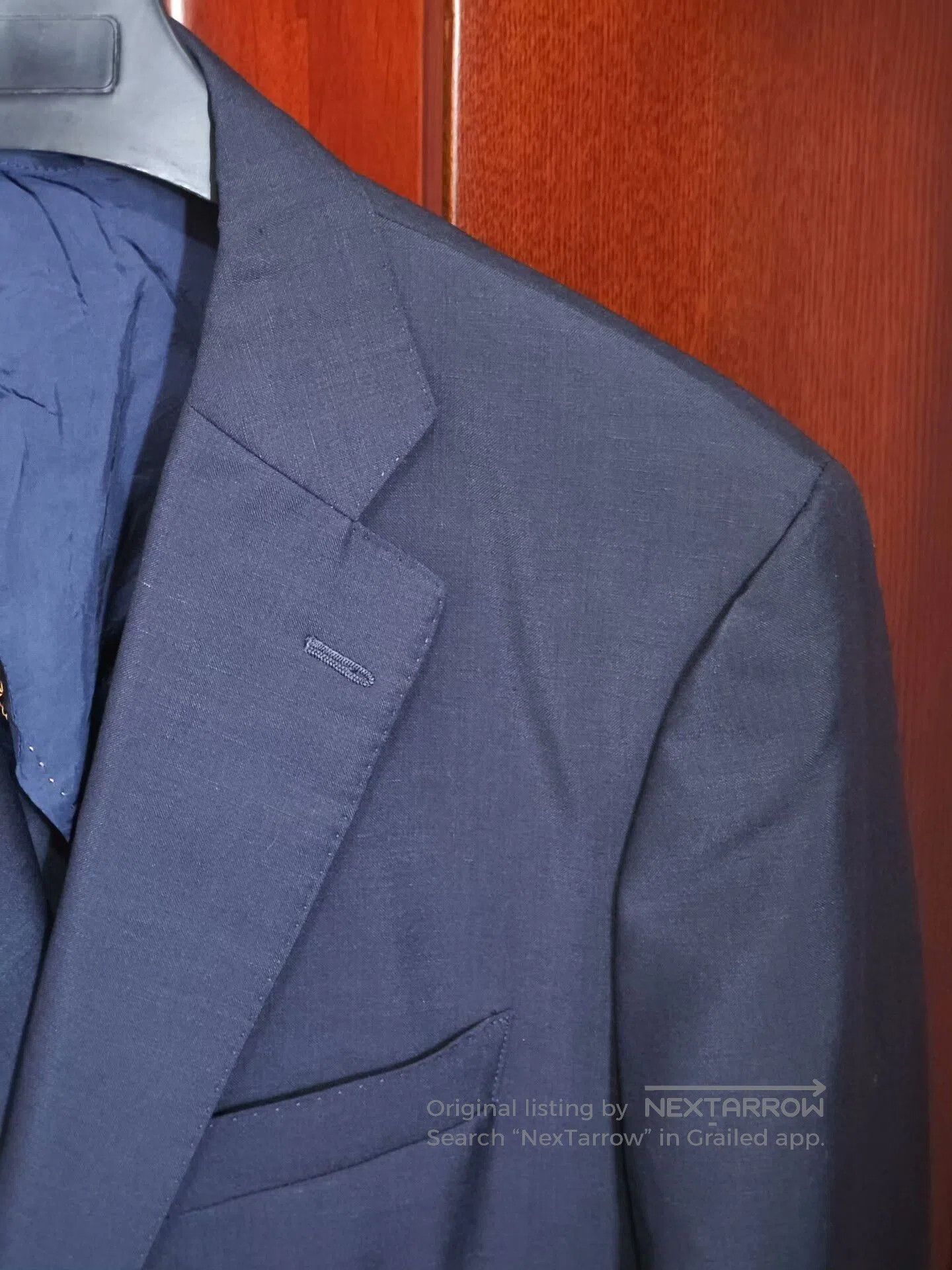 Japanese Brand Navy Wool Blend Blazer. Size US L / EU 52-54 / 3 - 2 Thumbnail