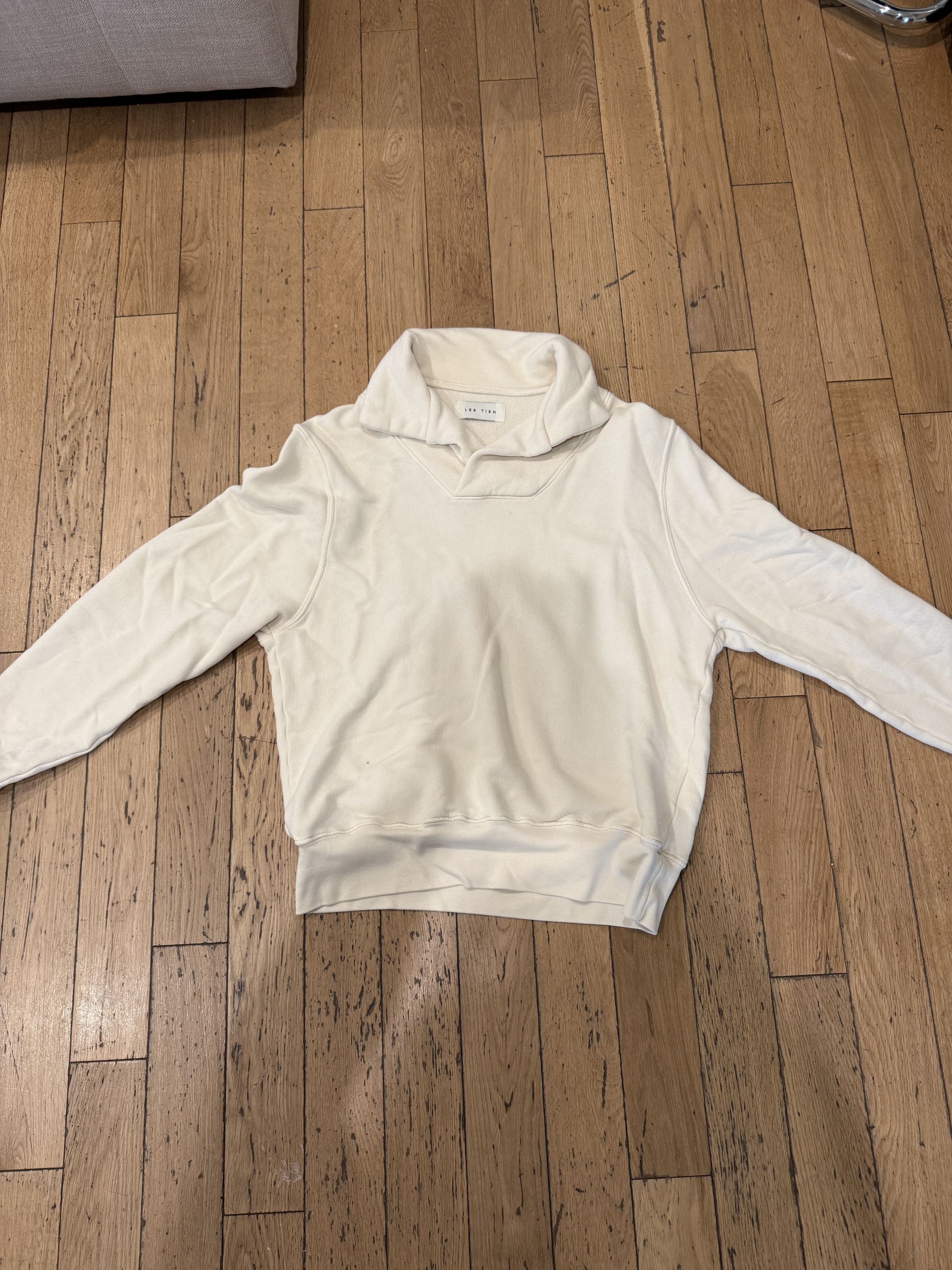 Les Tien Les Tien Yacht Cotton-Jersey Collared Sweatshirt Size US S / EU 44-46 / 1 - 1 Thumbnail