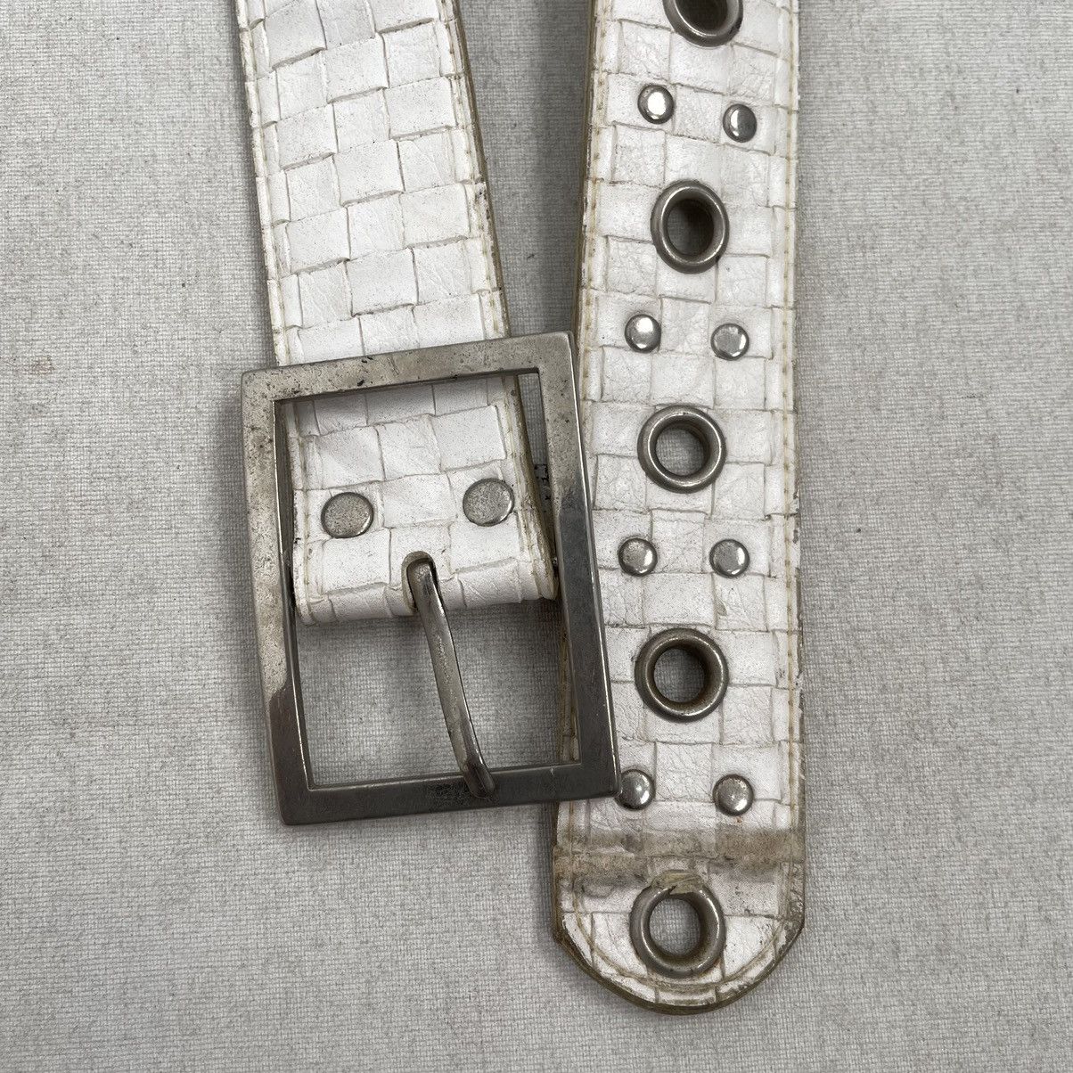 If Six Was Nine White single hooked belt nice design Size 40 - 3 Thumbnail