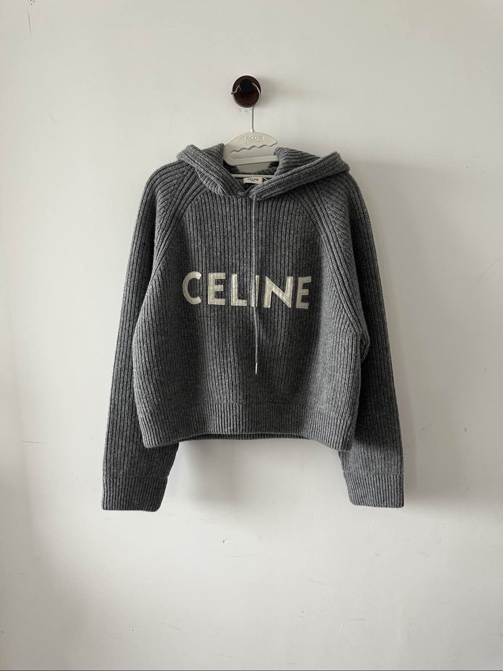Celine Celine Logo Wool Hoodie Size M Size M / US 6-8 / IT 42-44 - 1 Thumbnail