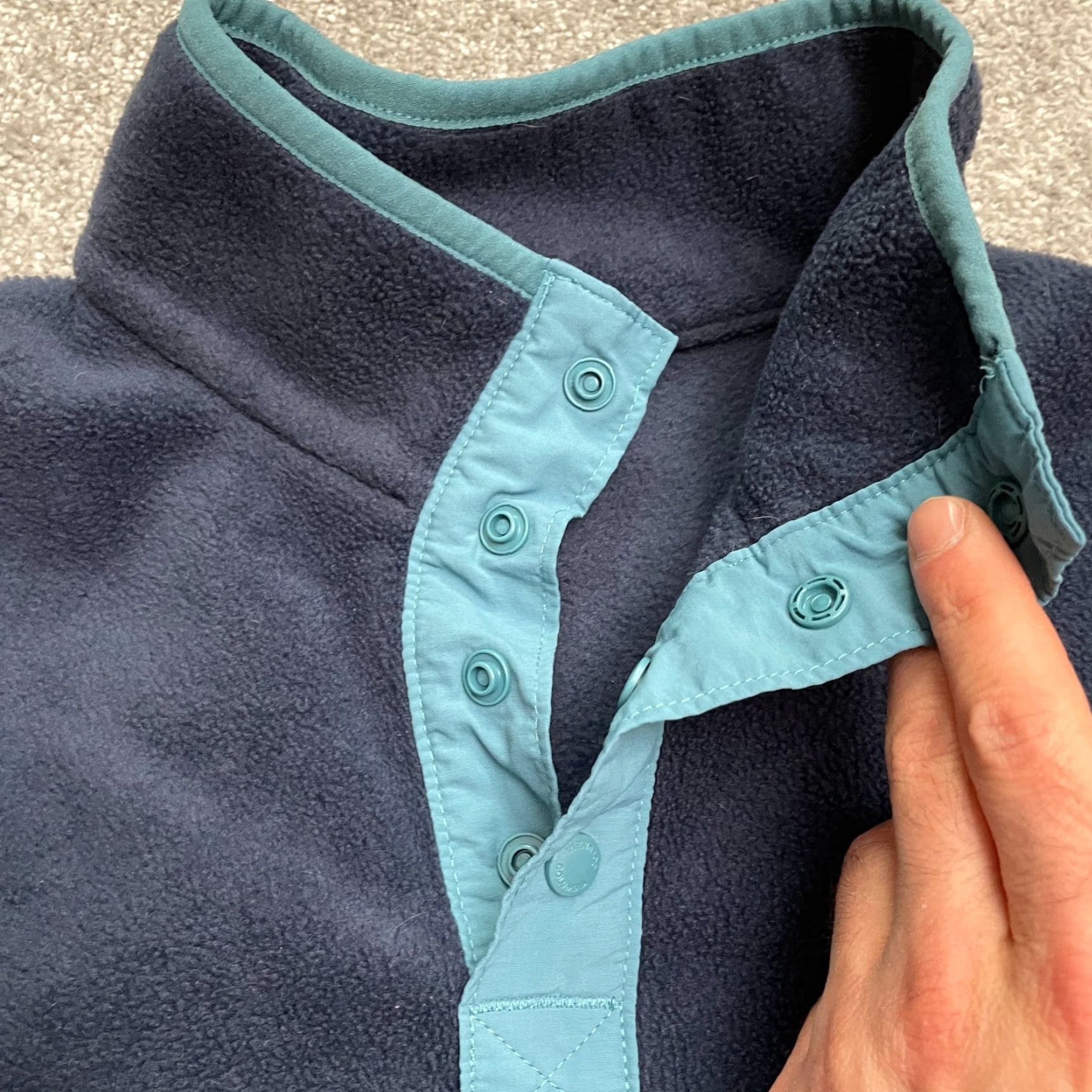 Vintage Columbia Jacket Men Small Blue Fleece Steens Mountain 1/4 Snap Button Up Outdoor Jacket/Coat Size US S / EU 44-46 / 1 - 4 Thumbnail