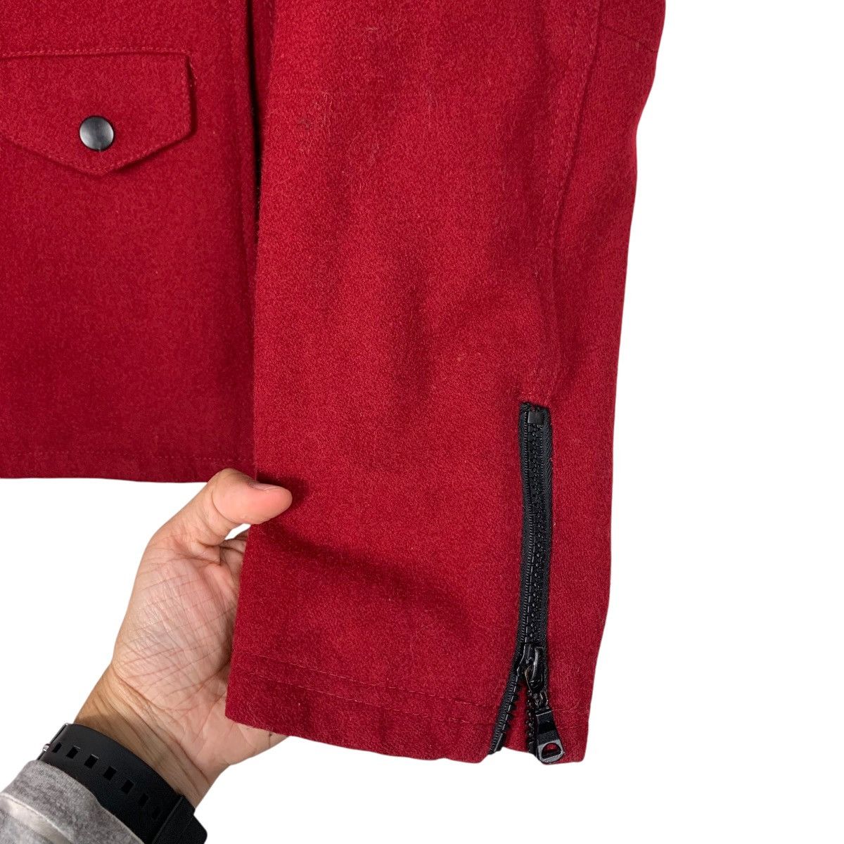 semanticdesign SEMANTIC DESIGN Asymmetrical Double Collar Jacket #2173-C96 Size US L / EU 52-54 / 3 - 13 Thumbnail