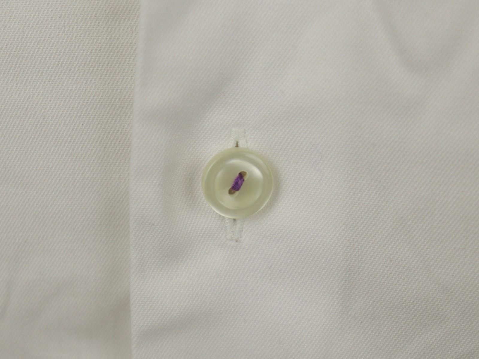 Eton Eton White 100% Cotton Collared Dress Shirt Size 40 Size 38R - 6 Thumbnail