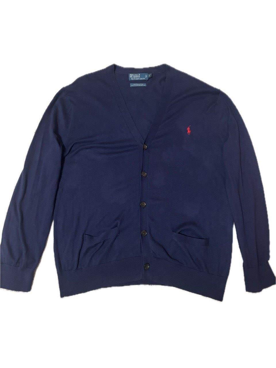 Polo Ralph Lauren Polo Ralph Lauren Pima Cotton Cardigan – Navy – Size L Size US L / EU 52-54 / 3 - 1 Thumbnail