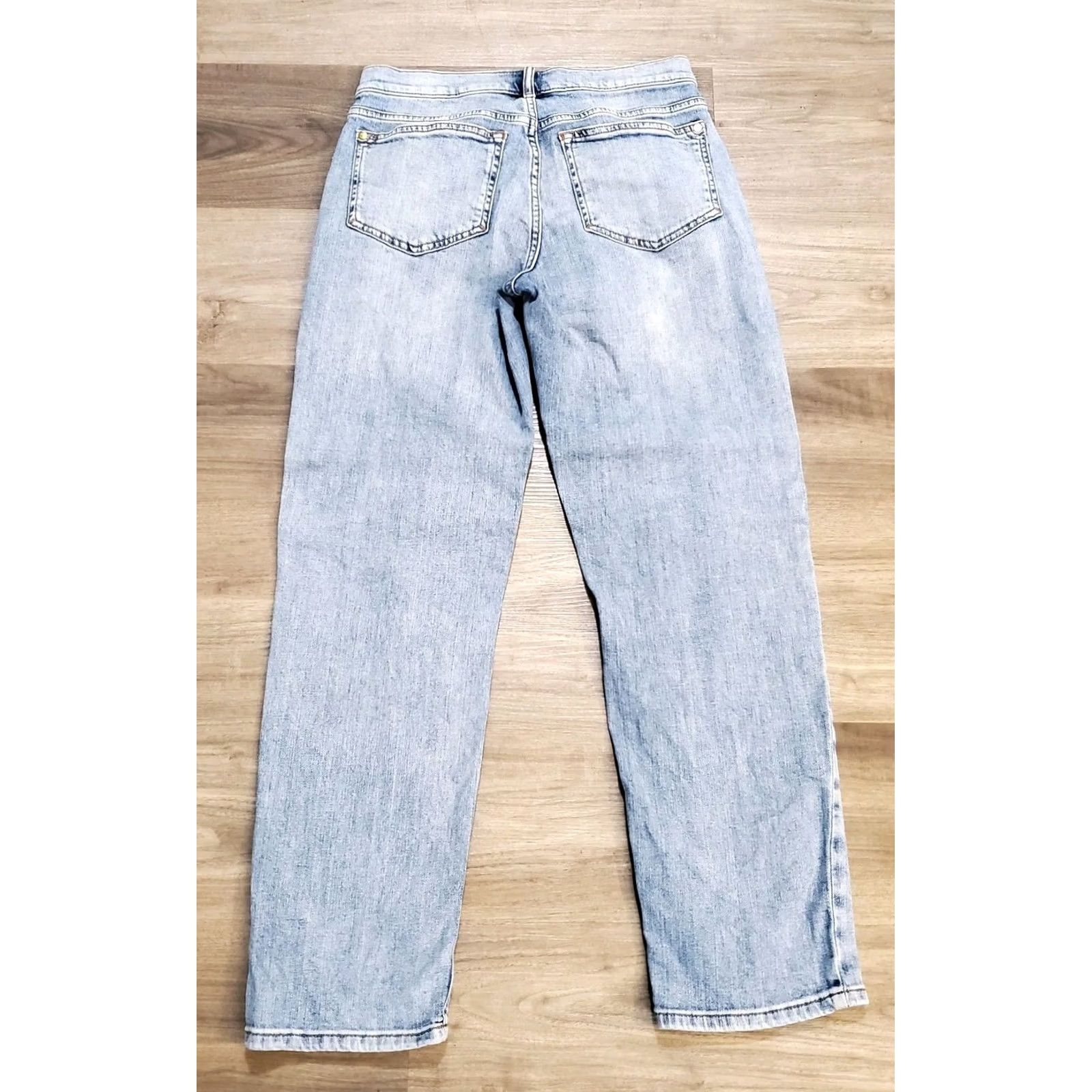 Vintage Pilcro Jeans Womens High Rise Straight Light Blue 28x29 Denim Cotton Blend Stretch Zipper Button 5-Pocket Boyfriend Bohemian 90s City Vintage No? Size 28" / US 6 / IT 42 - 2 Thumbnail