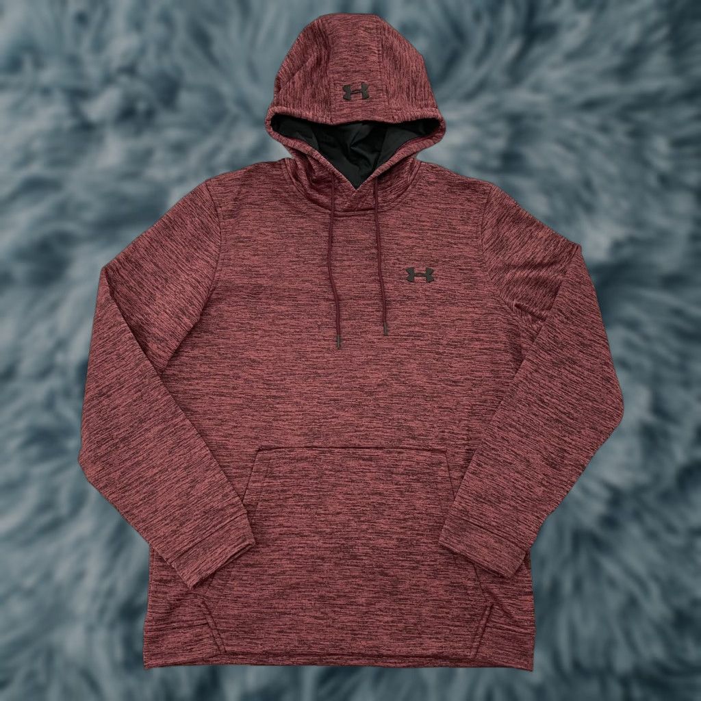 Under Armour VINTAGE Under Armour Hoodie Mens M Red ColdGear Pockets Drawstring Pullover Sweatshirt 90s Sports Mens M Size US M / EU 48-50 / 2 - 1 Thumbnail