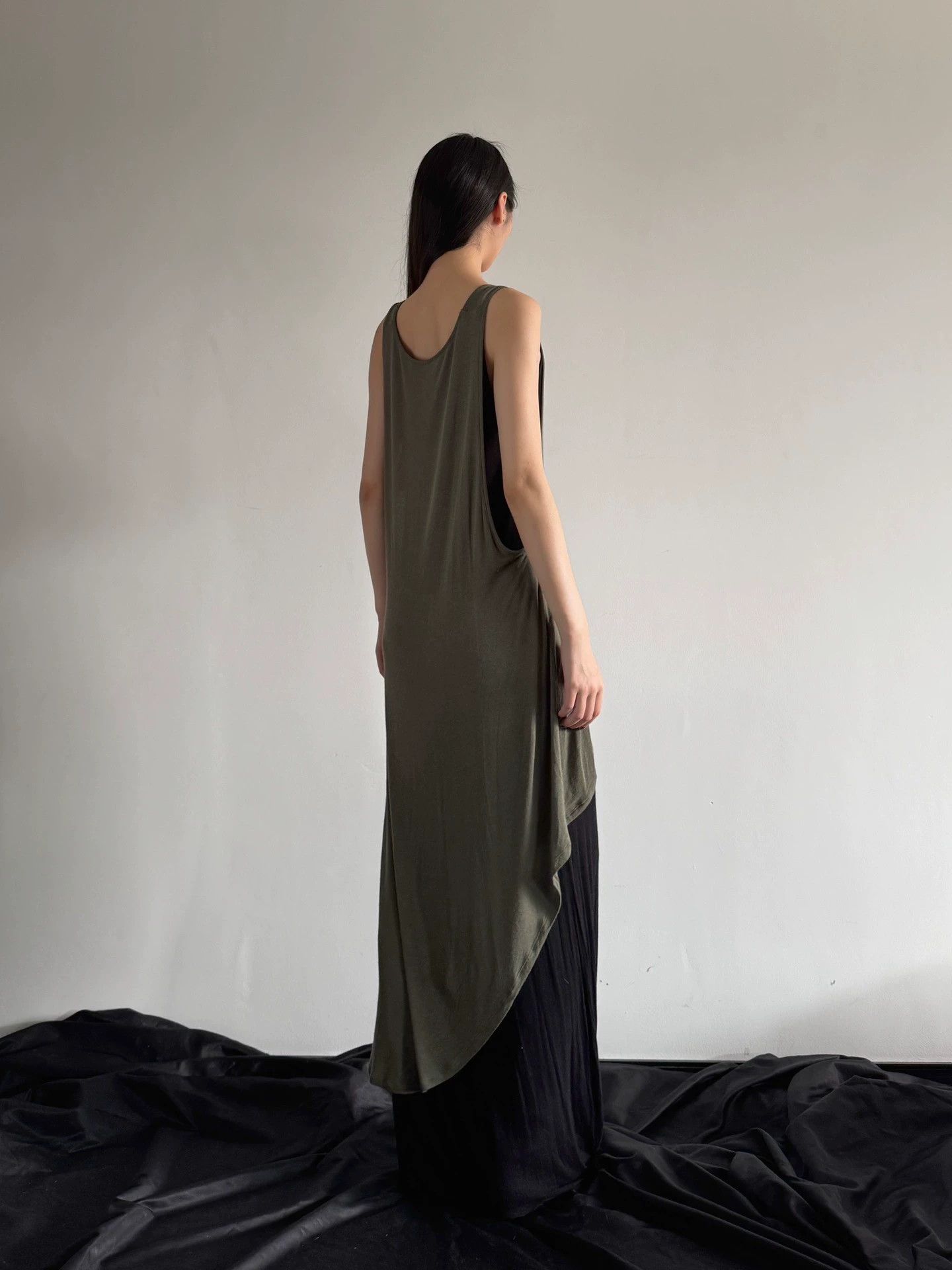 Other Italian Layered Ink-Drip Stretch Irregular Dress Size S / US 4 / IT 40 - 6 Thumbnail