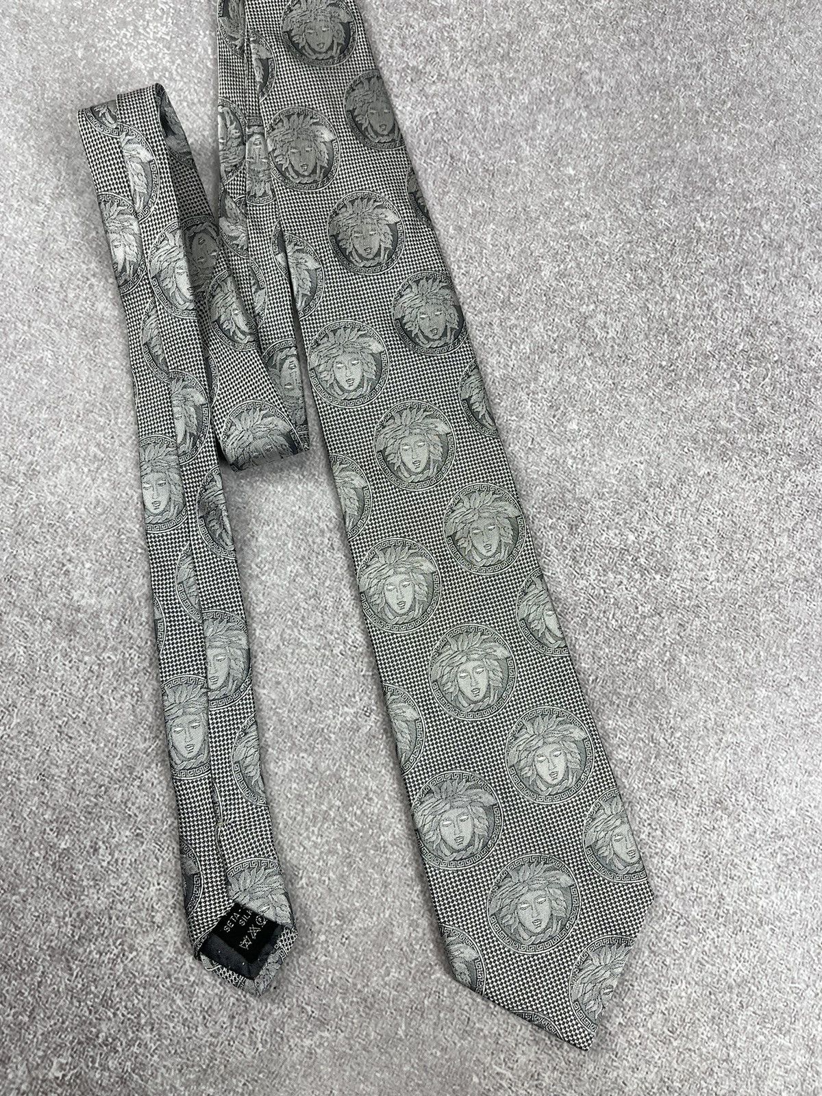 Versace × Vintage Vintage Gianni Versace Monogram Silk Tie Size ONE SIZE - 4 Thumbnail