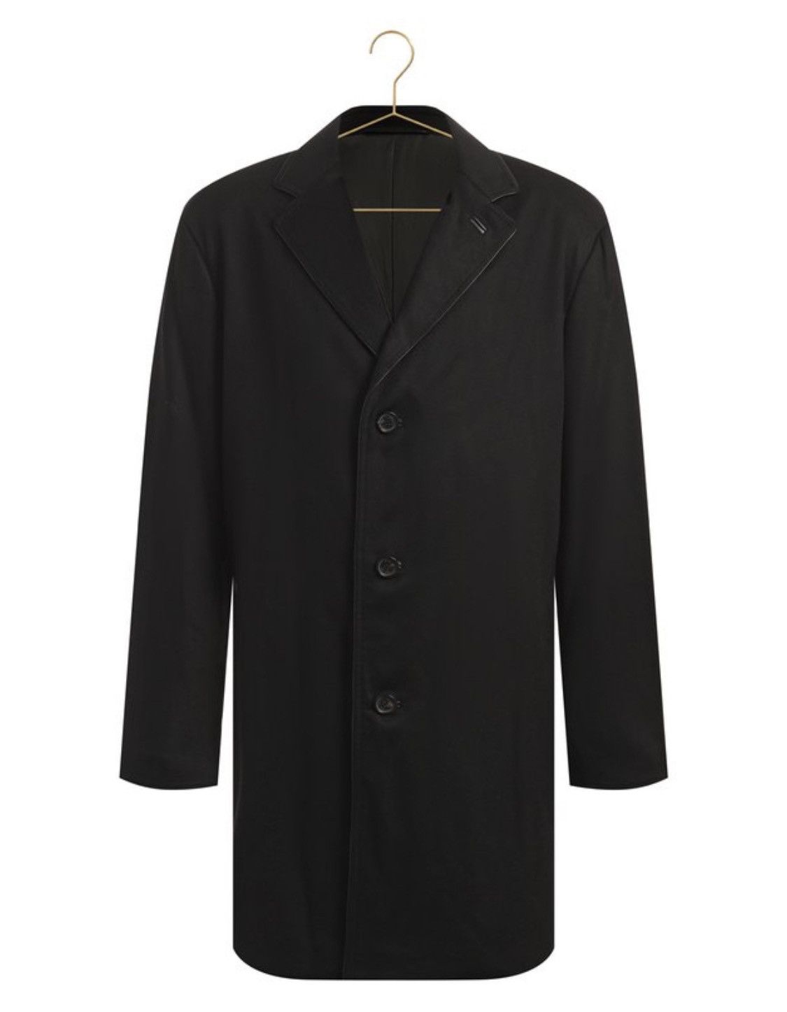 image of Brioni Cashmere Cozy Classic Heavy Coat in Black, Men's (Size 2XL)