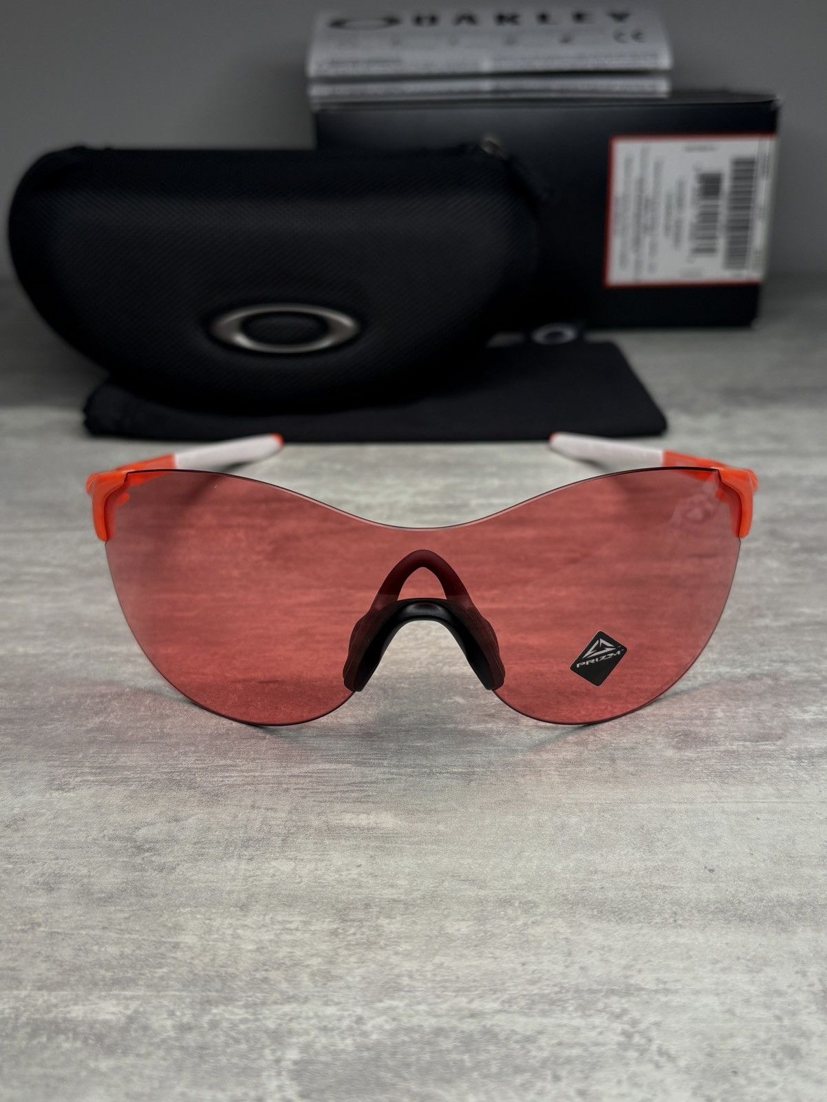 Oakley Oakley EVZero Ascend Safety Orange / Prizm Peach Glasses Size ONE SIZE - 4 Thumbnail
