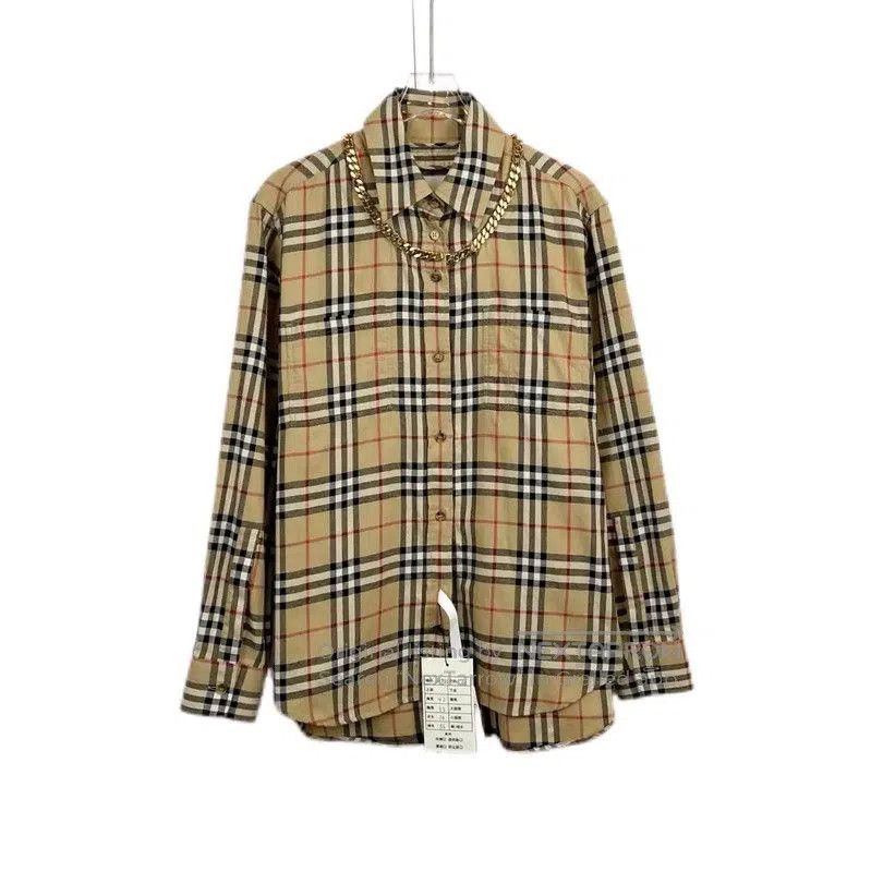 Burberry Burberry Women's Khaki Long Sleeve Shirt. Size S / US 4 / IT 40 - 1 Thumbnail