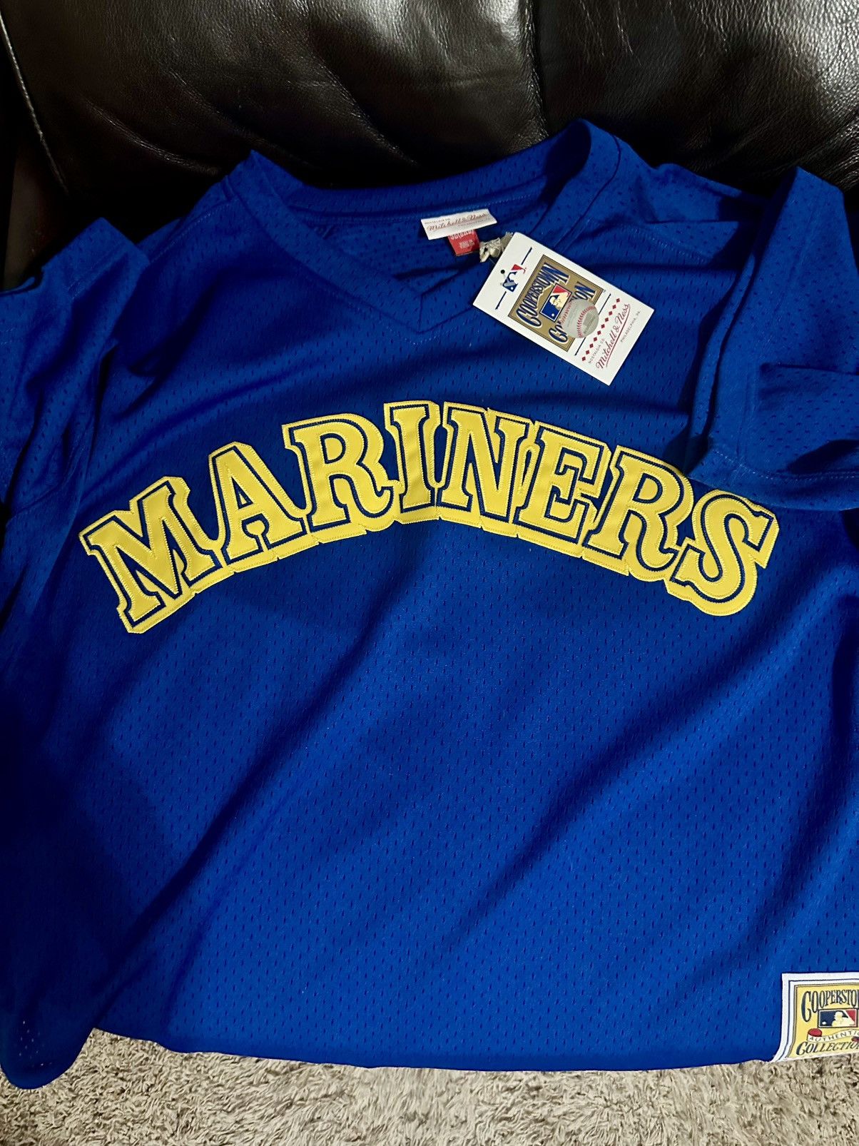 Mitchell & Ness Griffey Jr Mariners authentic jersey size XXL Size US XXL / EU 58 / 5 - 1 Thumbnail