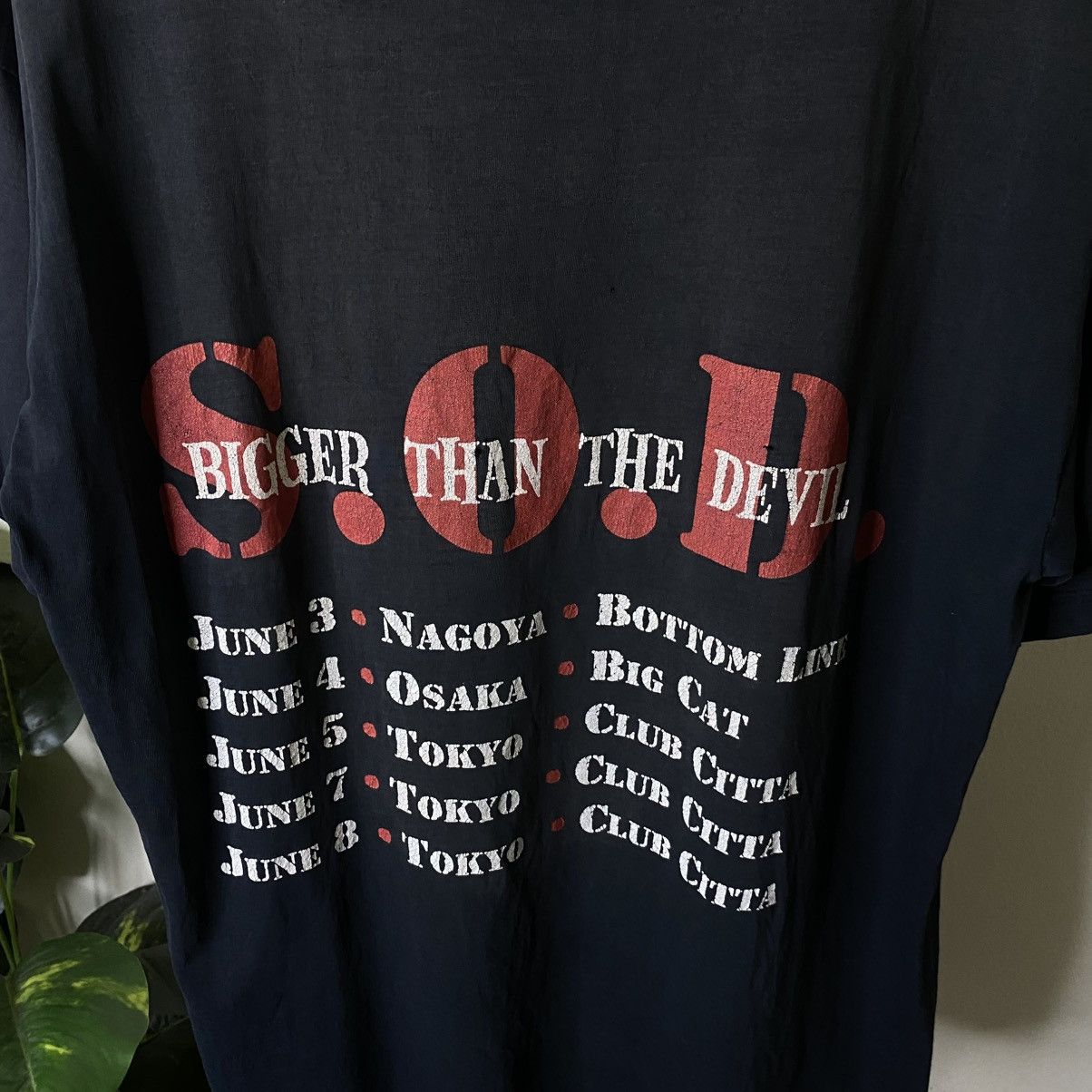 Band Tees 1999 Stormtroopers of Death S.O.D Bigger Than The Devil Tee Size US L / EU 52-54 / 3 - 5 Thumbnail