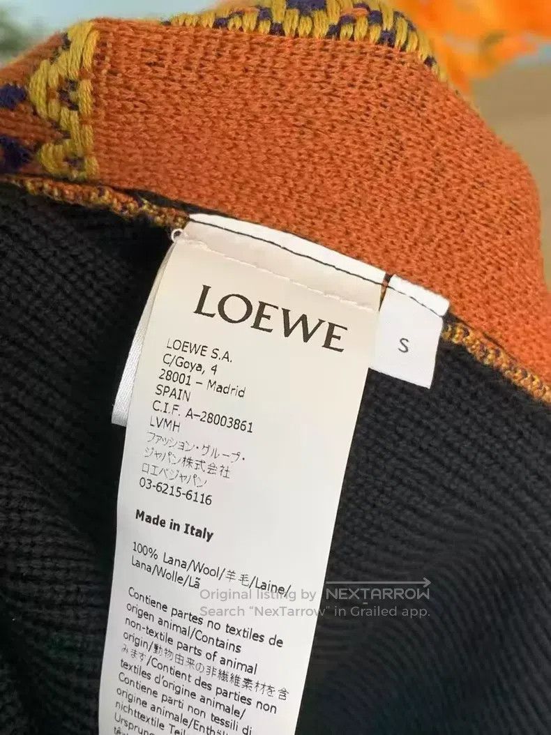 Loewe Loewe Multicolored Loose Long Cardigan Wool Sweater Size S / US 4 / IT 40 - 5 Thumbnail
