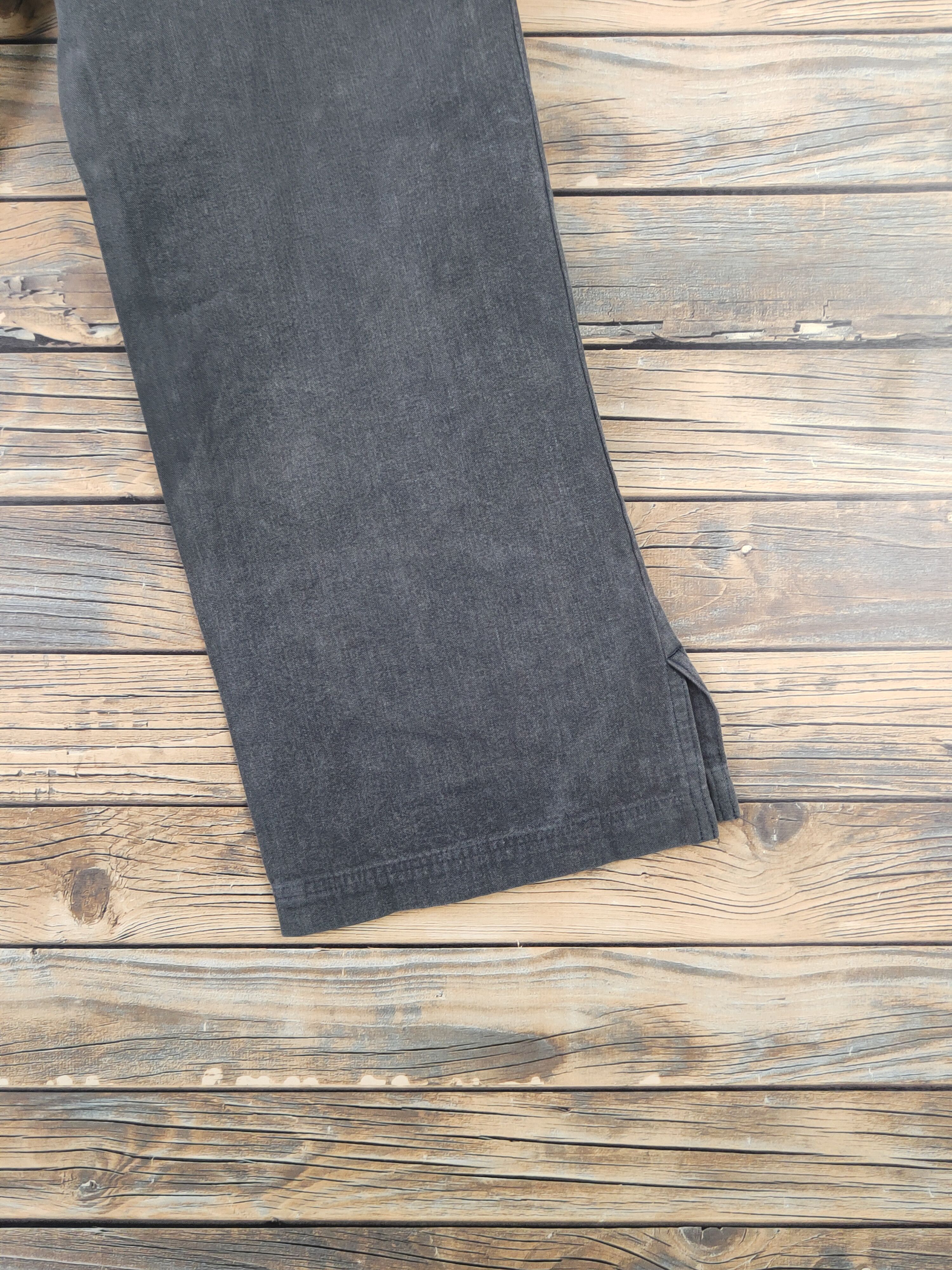 Y's DL Y's bis Limi Black Faded Casual Pants #46-051 Size 26" / US 2 / IT 38 - 11 Thumbnail