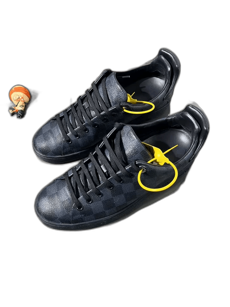 Louis Vuitton Louis Vuitton Lv Louis Vuitton Black Blue Sneakers 39-2506 Size US 6.5 / EU 39-40 - 1 Thumbnail