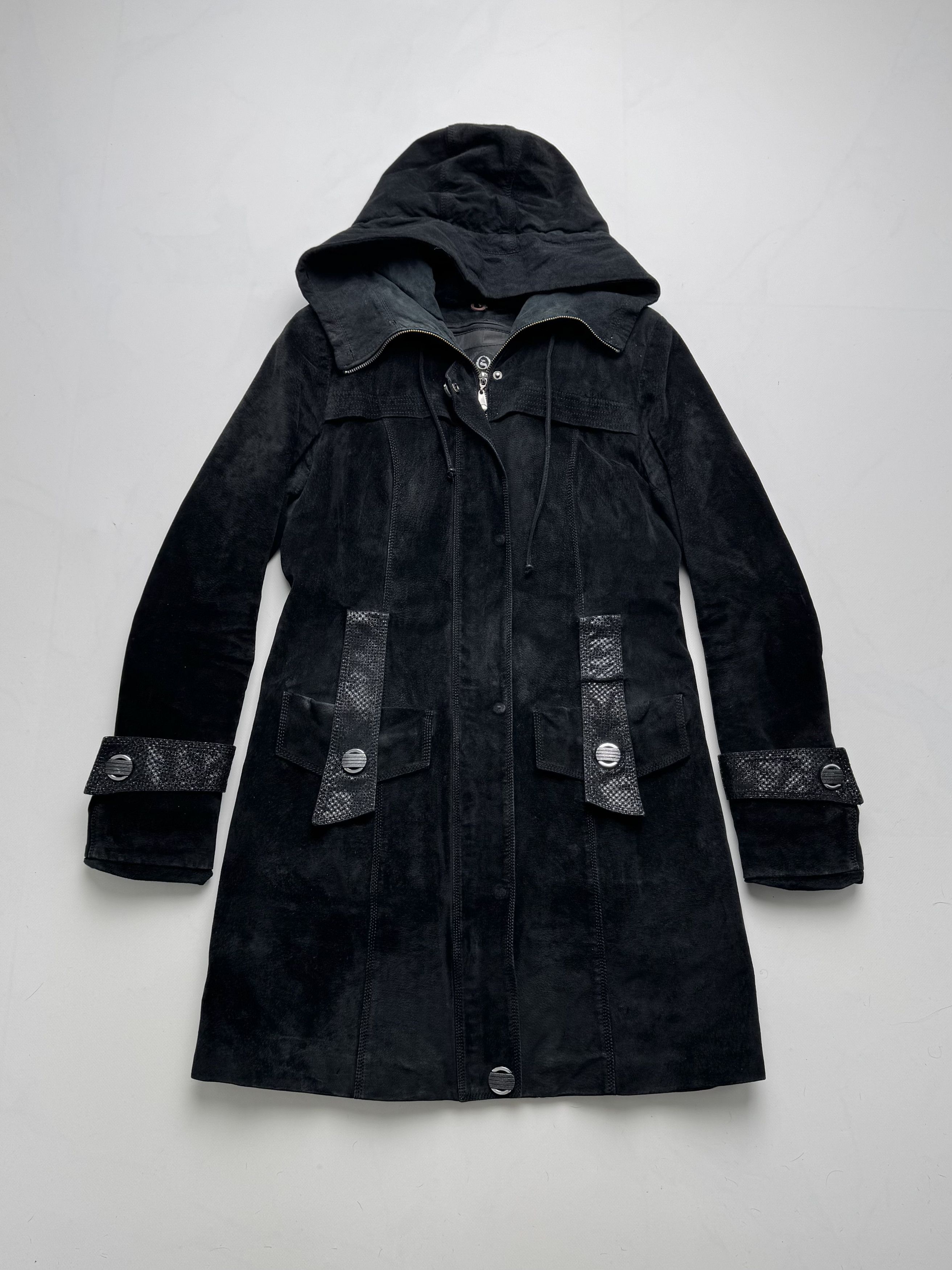 Vintage Vintage Long Suede Jacket B8(V407)E2 Size M / US 6-8 / IT 42-44 - 1 Thumbnail