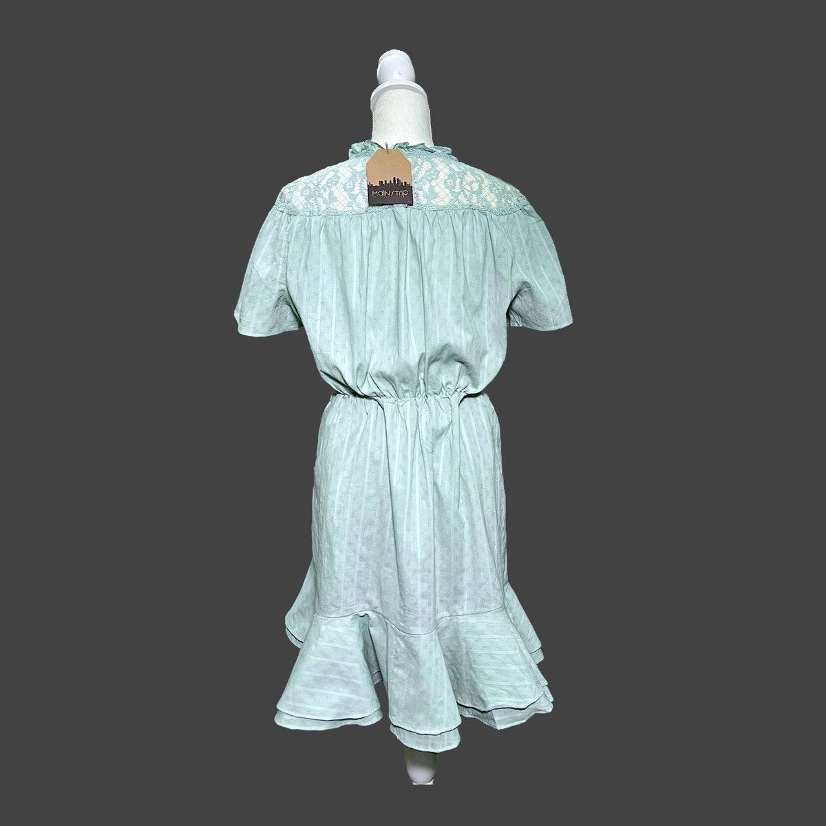 Other Main Strip Women’s Mint Green Lace Top Mini Dress Sz M Size M / US 6-8 / IT 42-44 - 6 Thumbnail