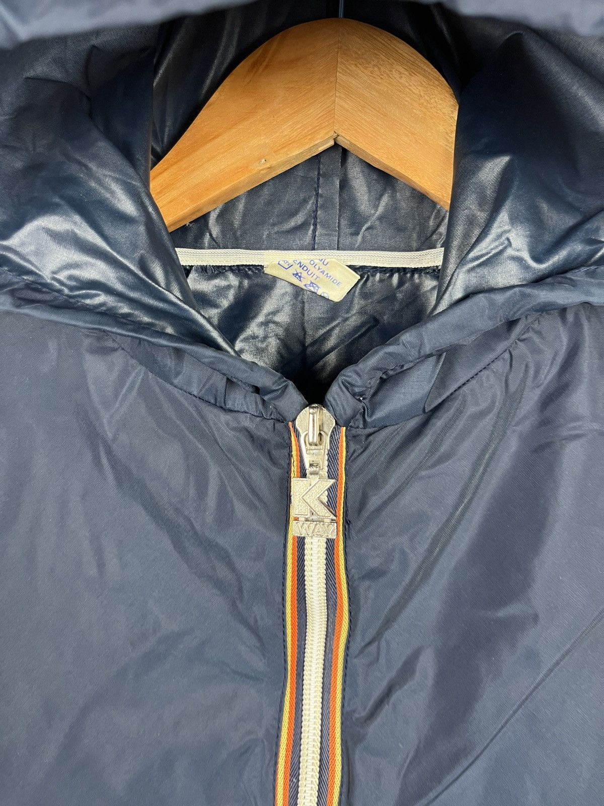 K-Way K-Way Vintage Hooded Zip Windbreaker Rain Jacket Bag Size US L / EU 52-54 / 3 - 3 Thumbnail