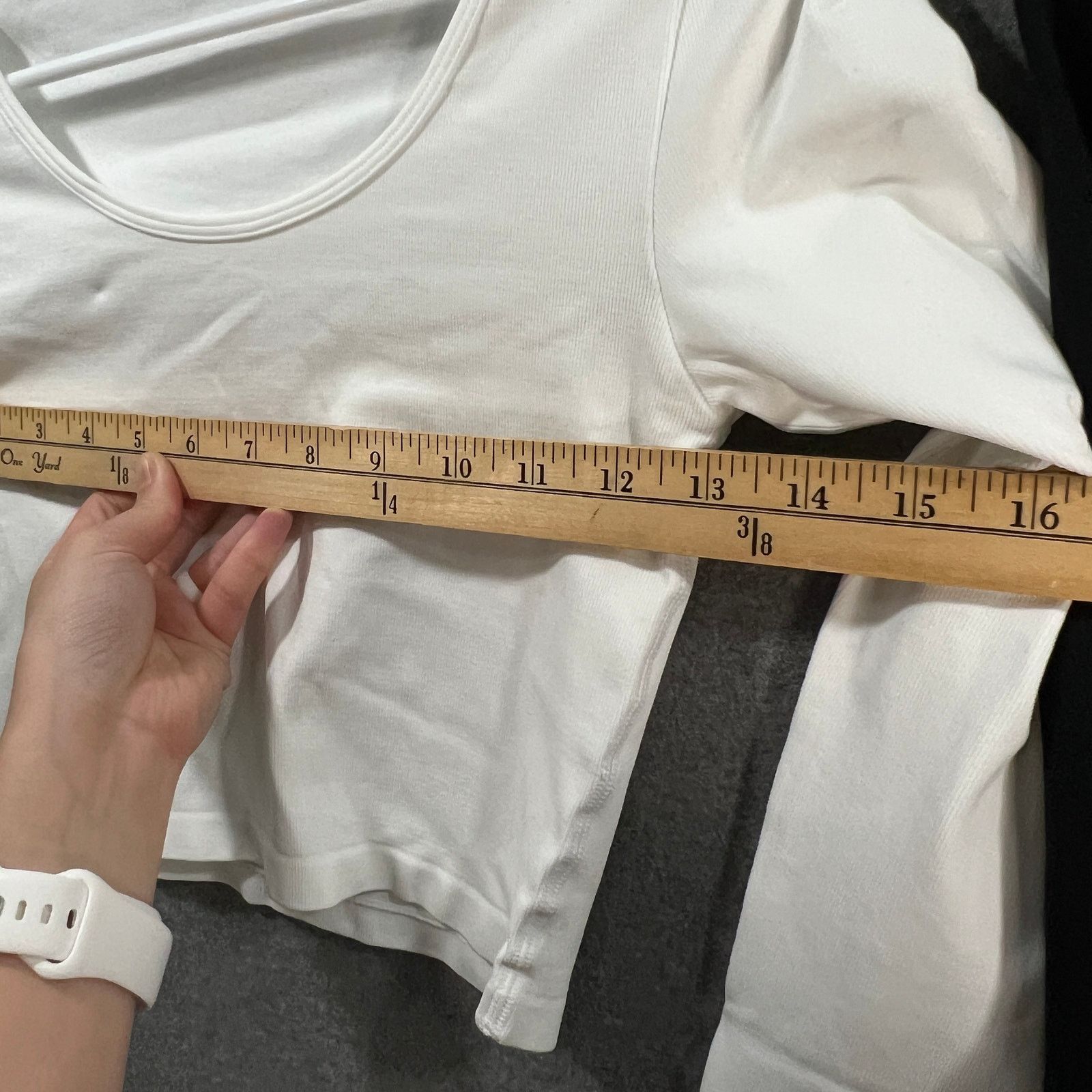 Other OQQ 2 PC Crop Top Long Sleeve Shirt Ladies Black & White Size M / US 6-8 / IT 42-44 - 6 Thumbnail