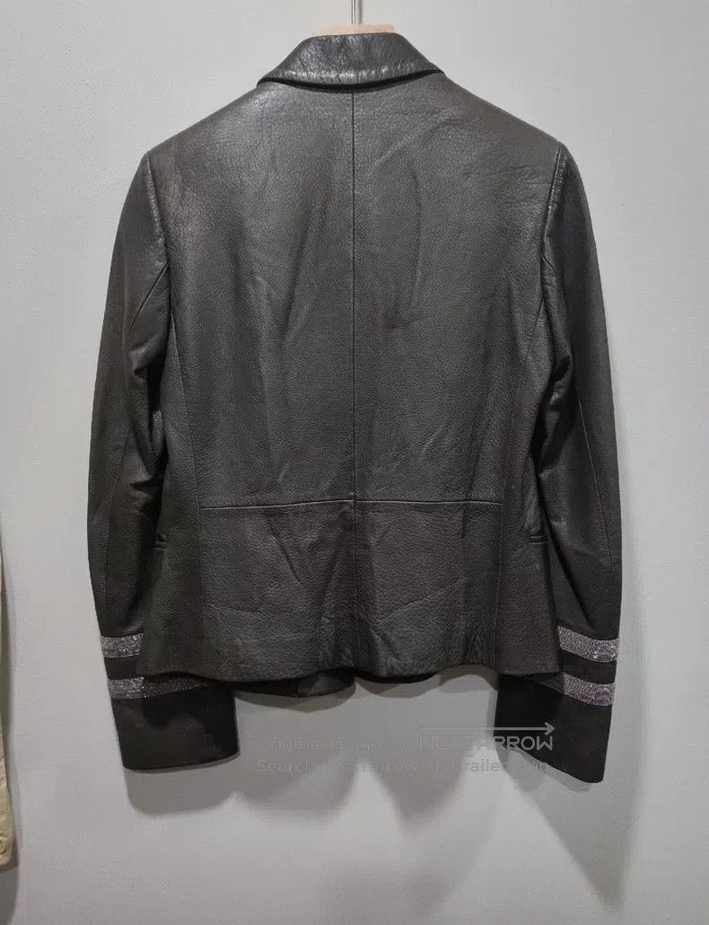 Brunello Cucinelli Brunello Cucinelli Leather jacket sequin suit jacket Size XS / US 0-2 / IT 36-38 - 2 Thumbnail