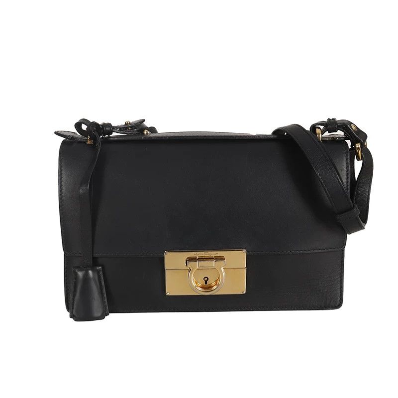 Salvatore Ferragamo Salvatore Ferragamo Gold Shoulder Bag 24 Women Size ONE SIZE - 1 Thumbnail