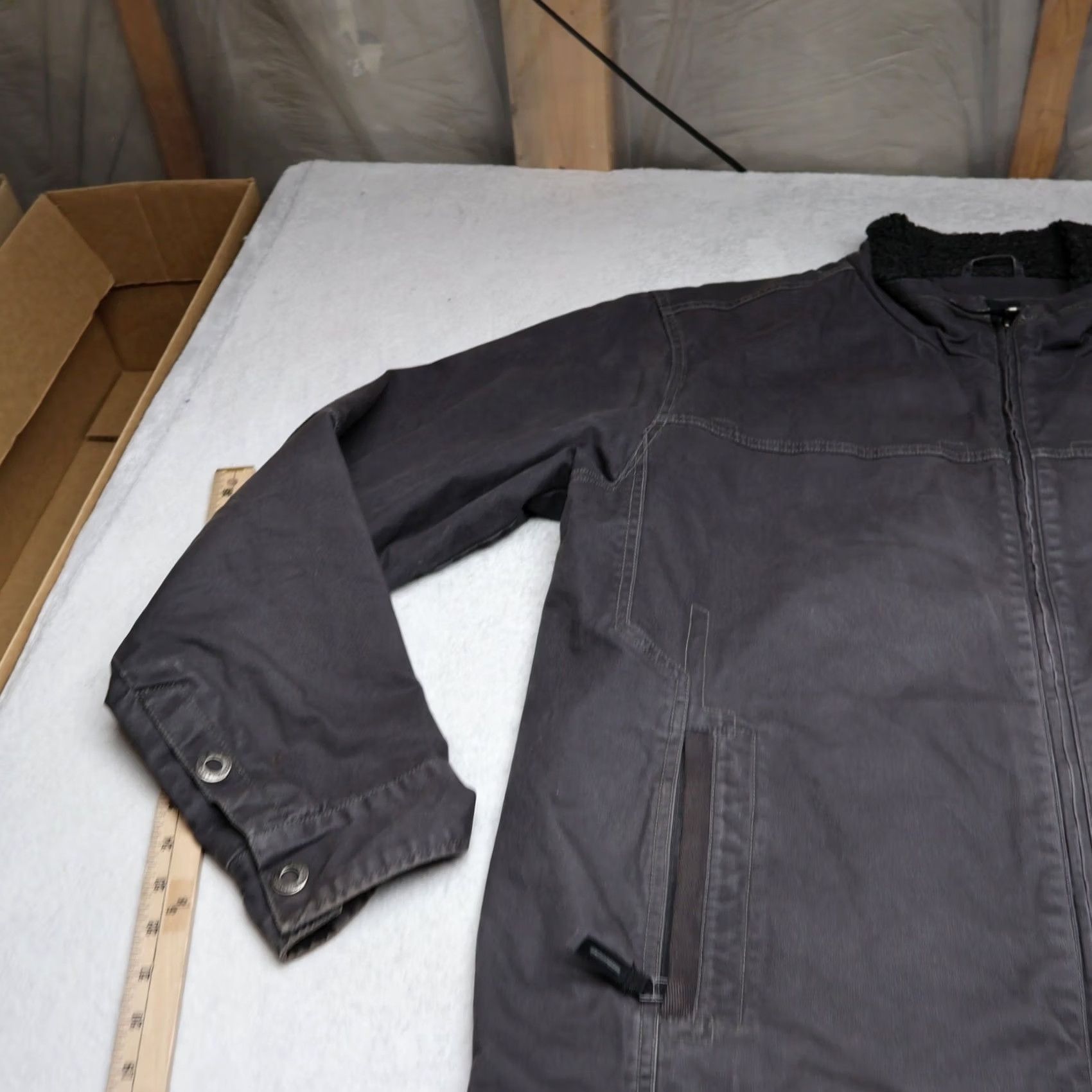 Prana Prana Jacket Mens XL Grey Canvas Full Zip Utility Field Outdoor Size US XL / EU 56 / 4 - 2 Thumbnail