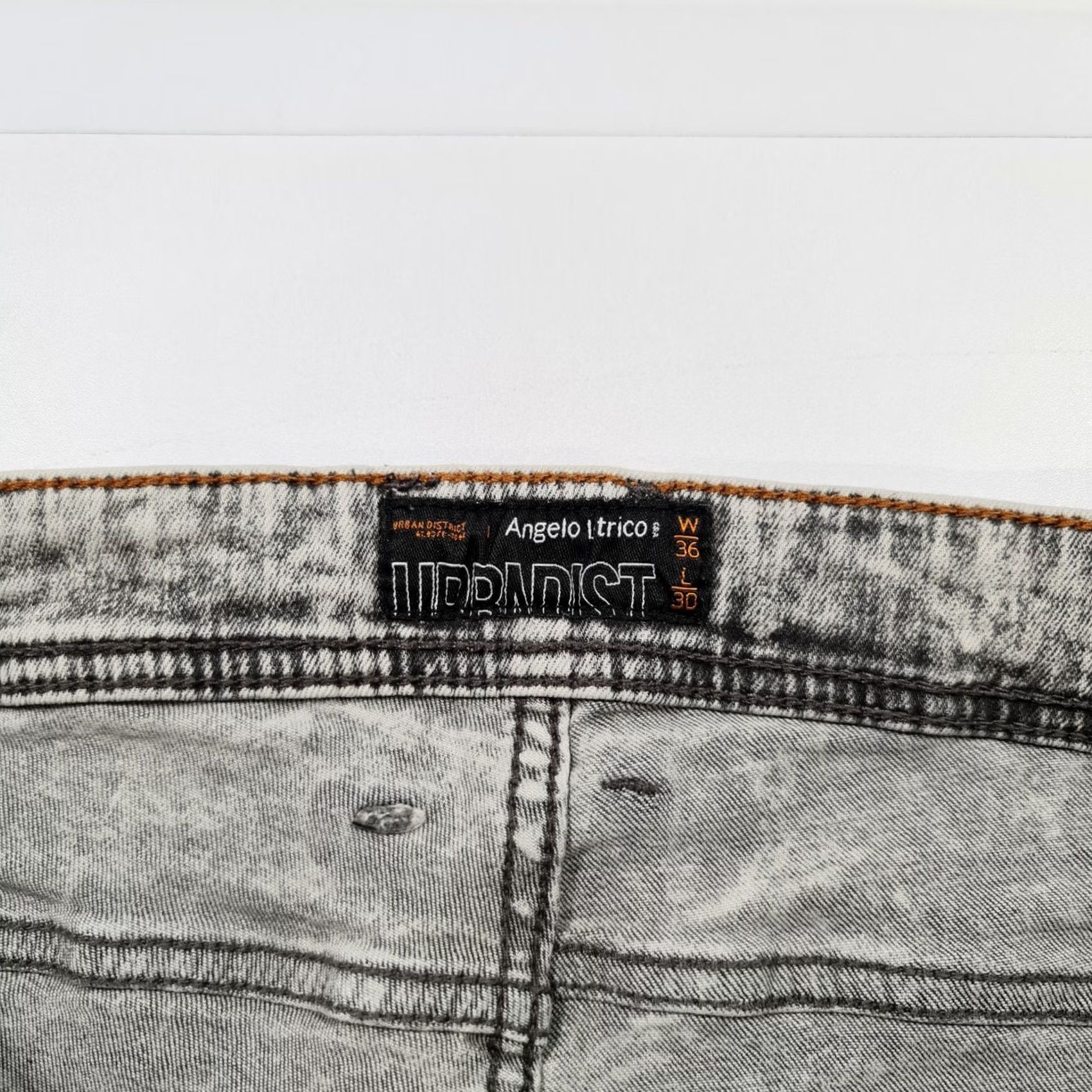 Denime Angelo Litrico Urbndist Jeans Mens W31 L30 Skinny Fit Grey Stretch Denim Size US 36 / EU 52 - 4 Thumbnail